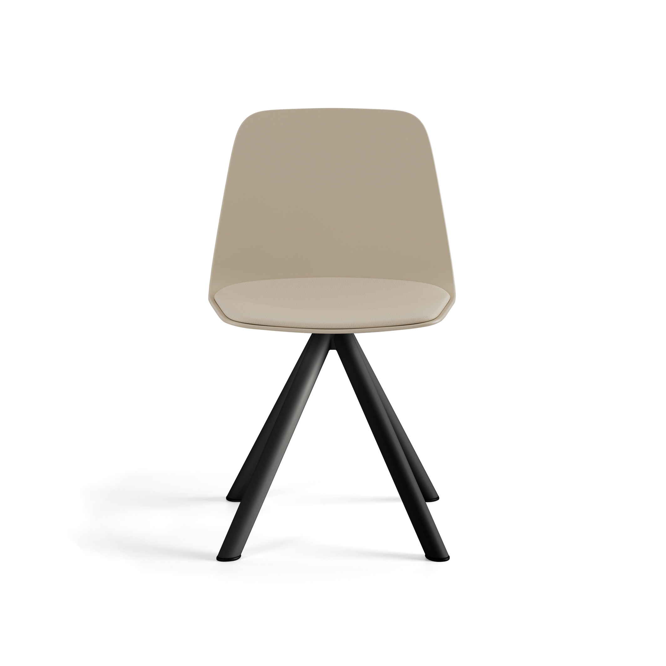 Display product Maarten Plastic chair - swivel base with cushion from manufacturer viccarbe