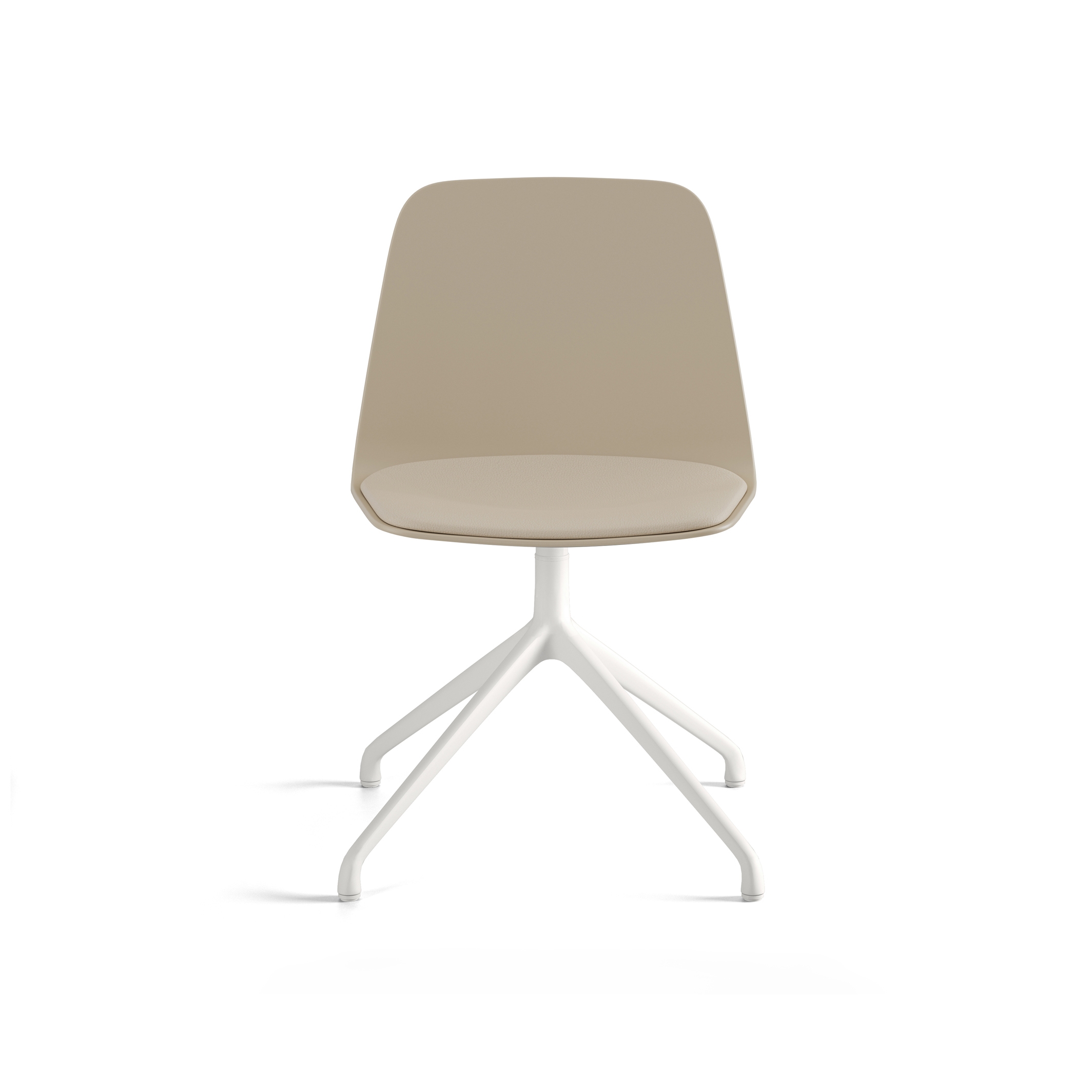 Display product Maarten Plastic chair - pyramid swivel base with cushion from manufacturer viccarbe
