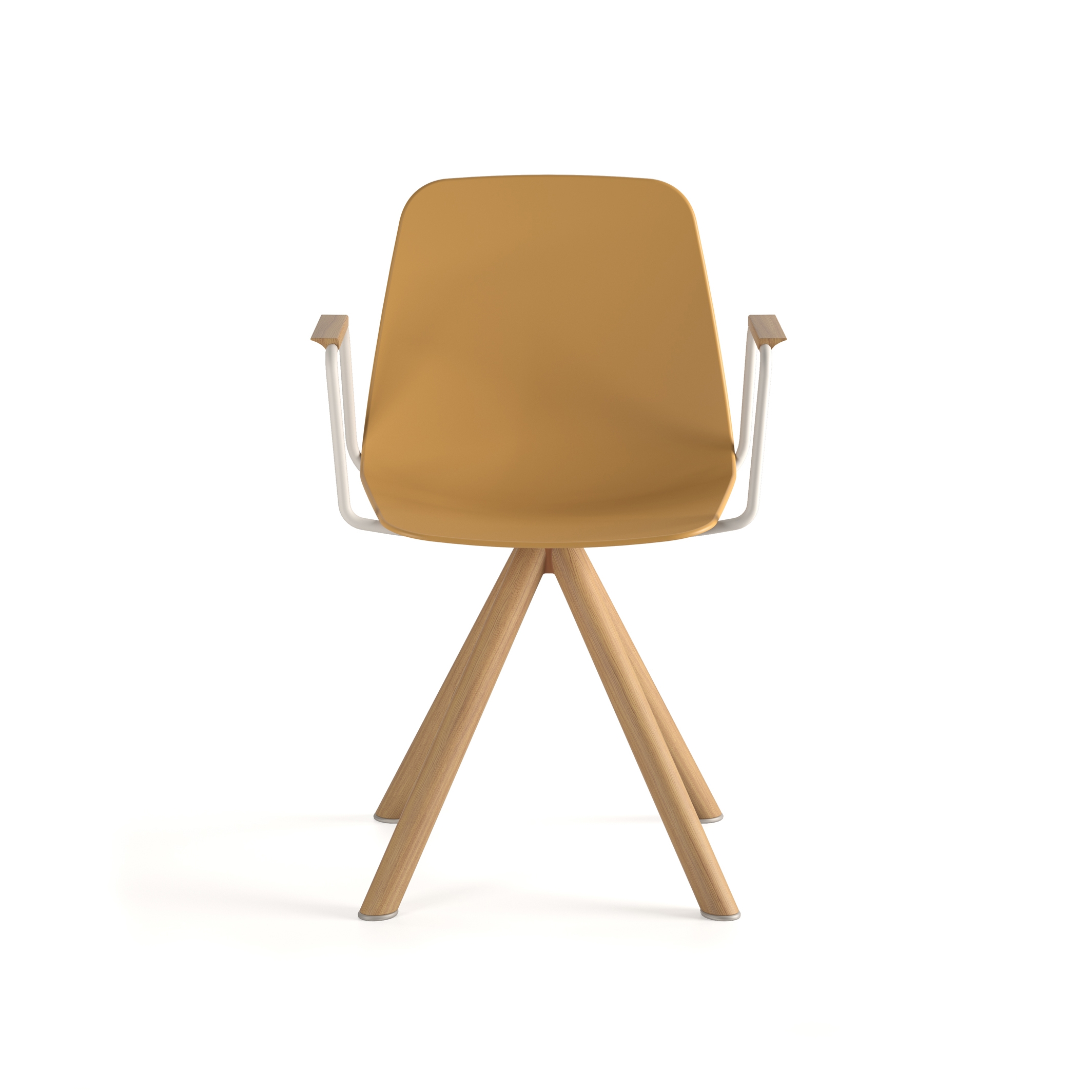 Mostra il prodotto Maarten Plastic chair - wooden swivel base del produttore viccarbe