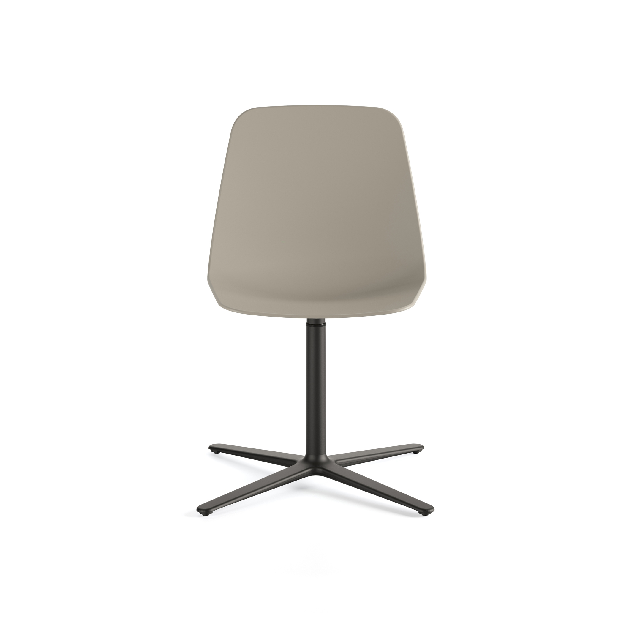 Maarten Plastic chair - flat swivel base