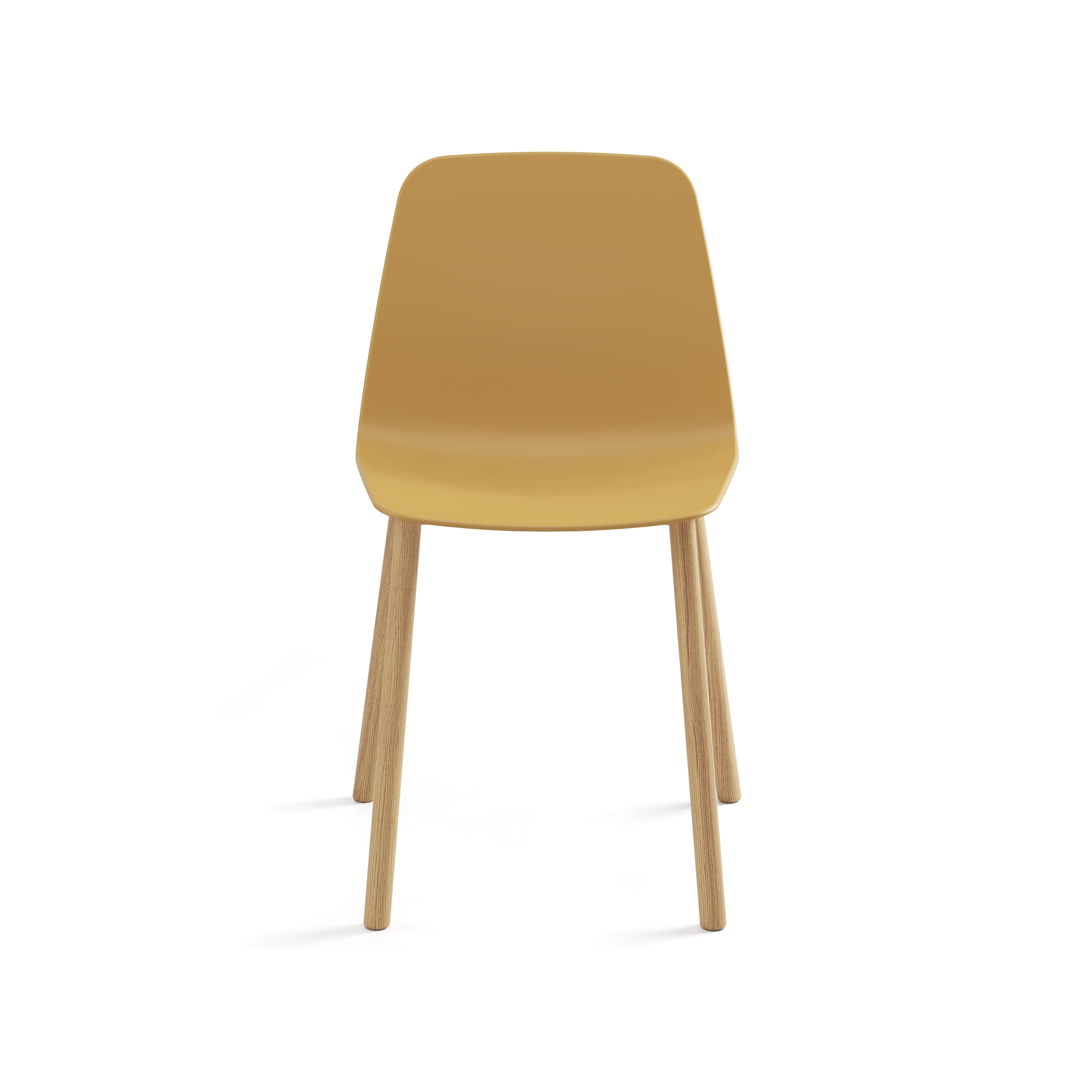 Produkt Maarten Plastic chair - four wooden legs base des Herstellers viccarbe anzeigen