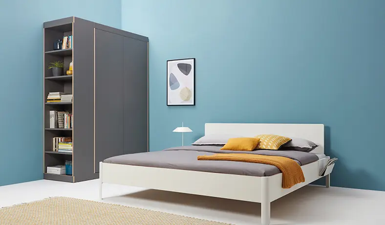Müller small living - Nait double bed with headboard