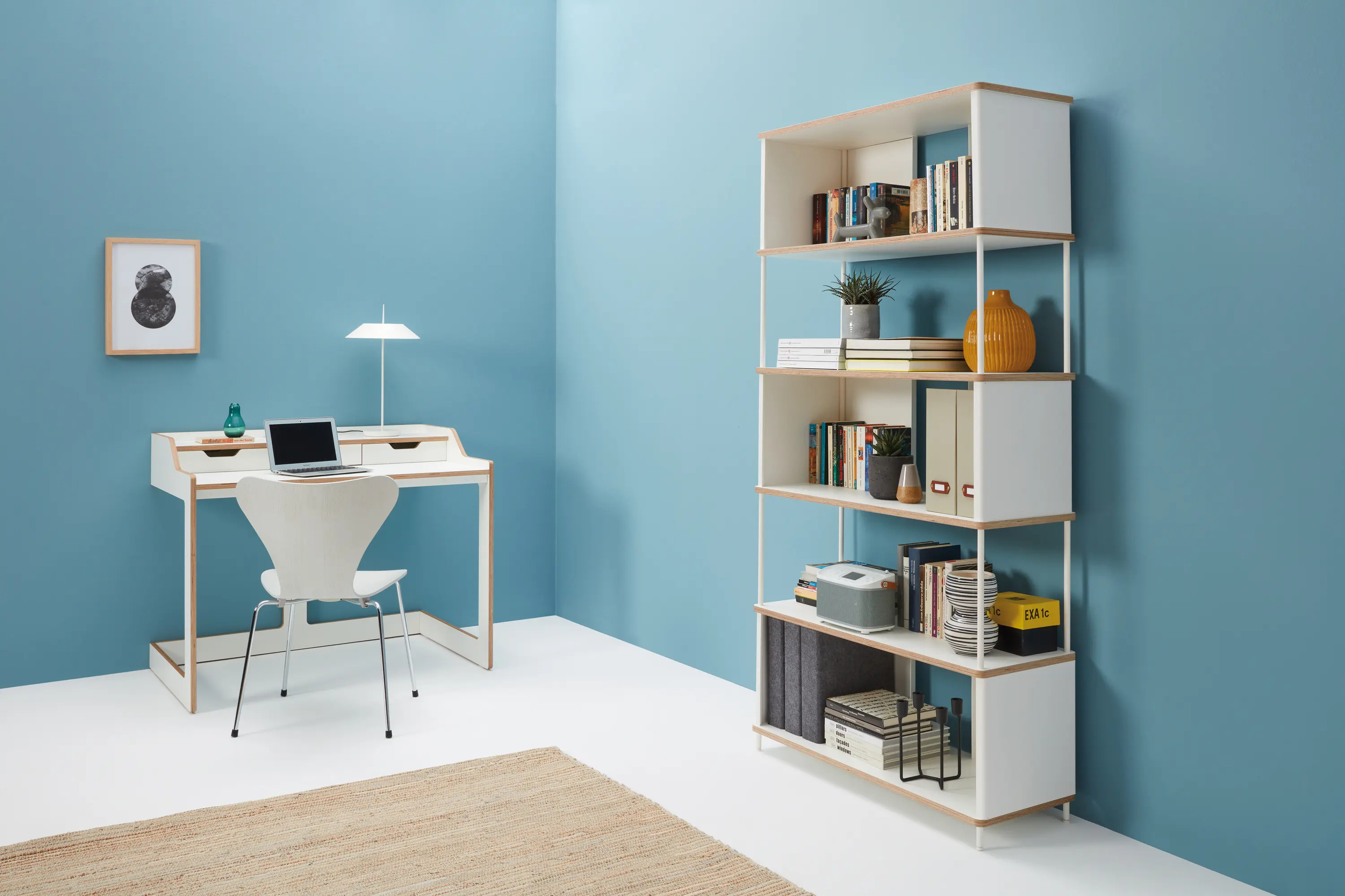 Müller small living - Pal shelf 
laquered in 20 colours
60 cm width