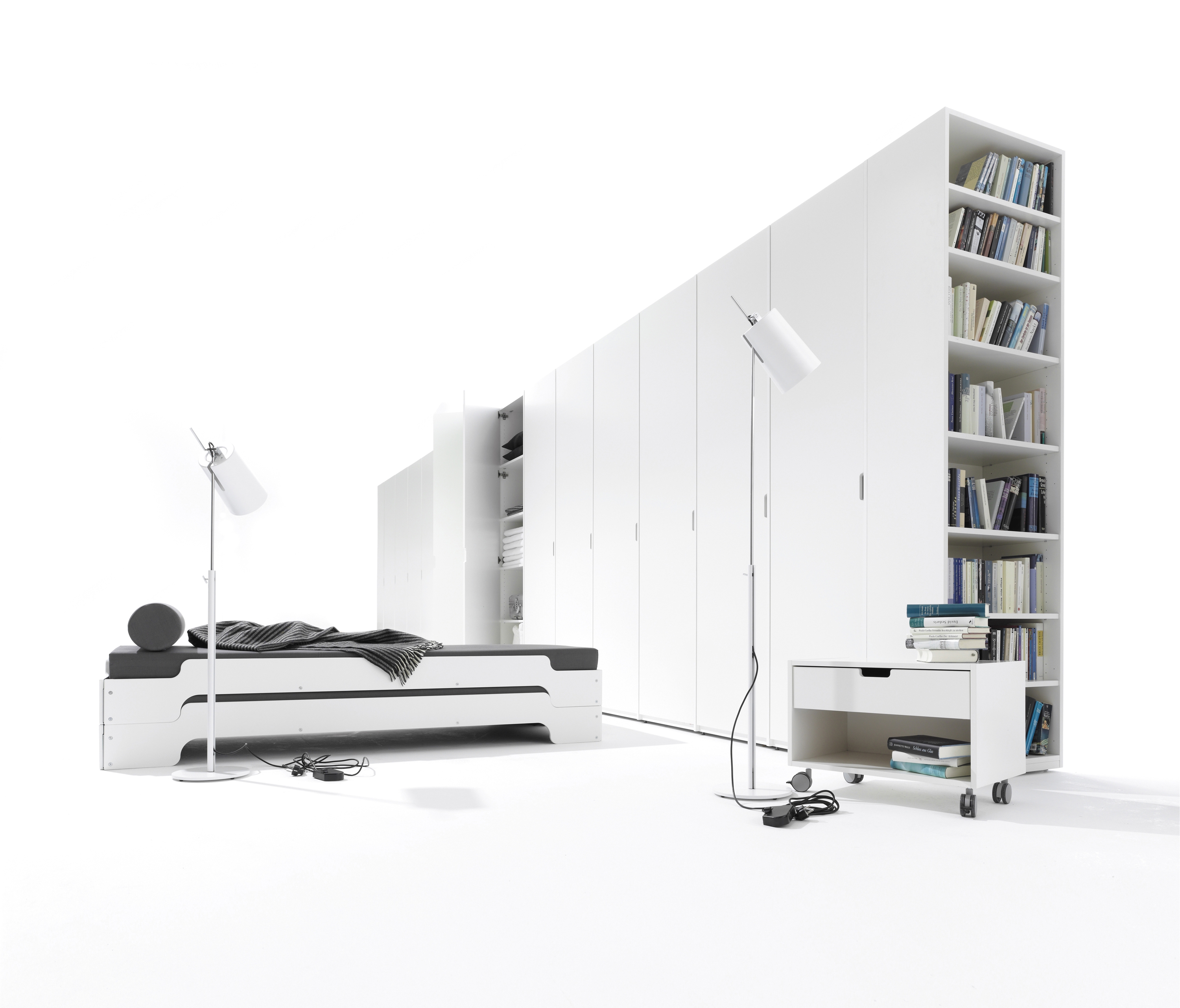 STACKING BED BEDSIDE TABLE CPL WHITE - Night stands from Müller small ...
