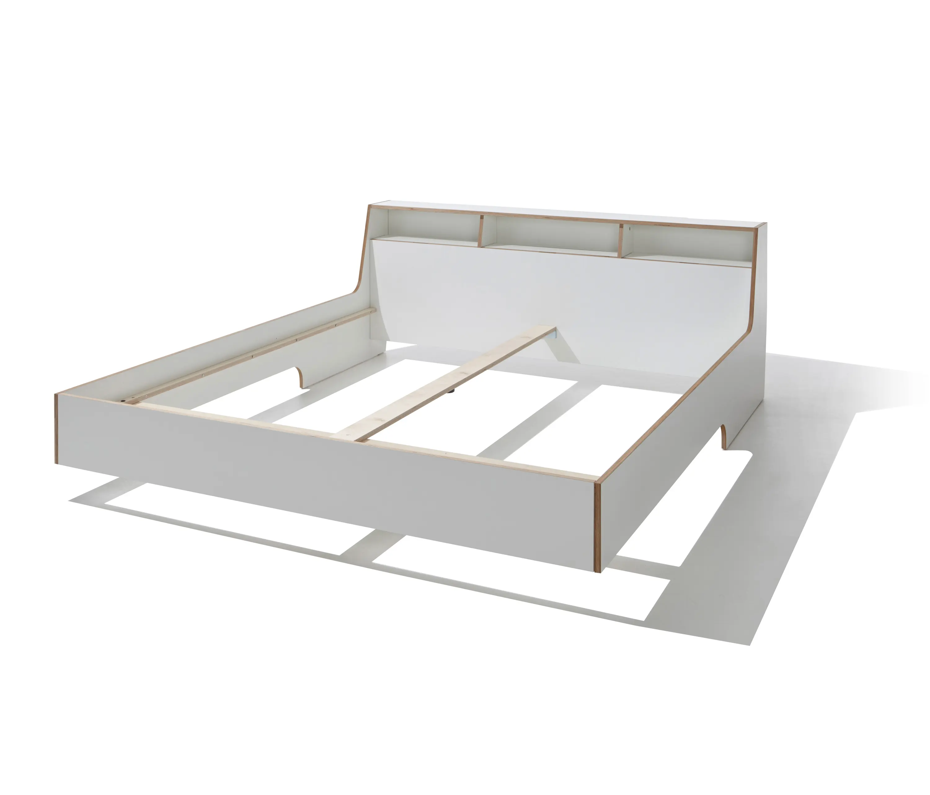 Müller small living - Slope bed CPL white