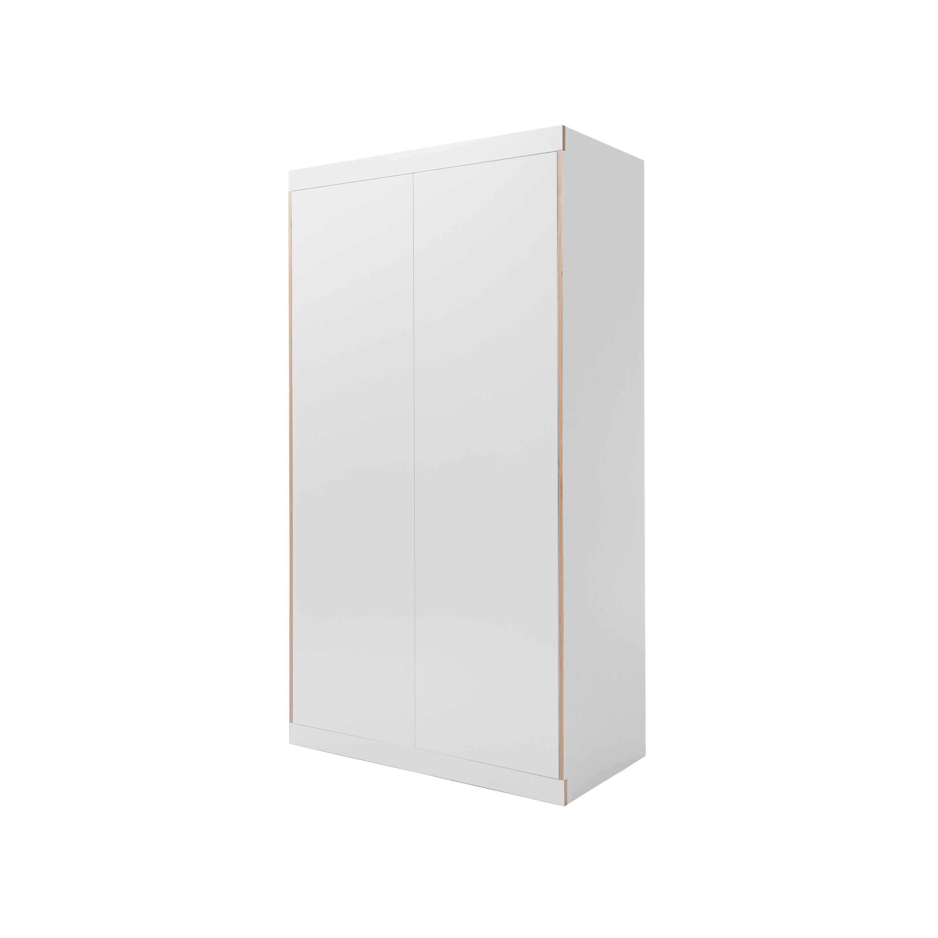 Flai Kleiderschrank CPL weiß