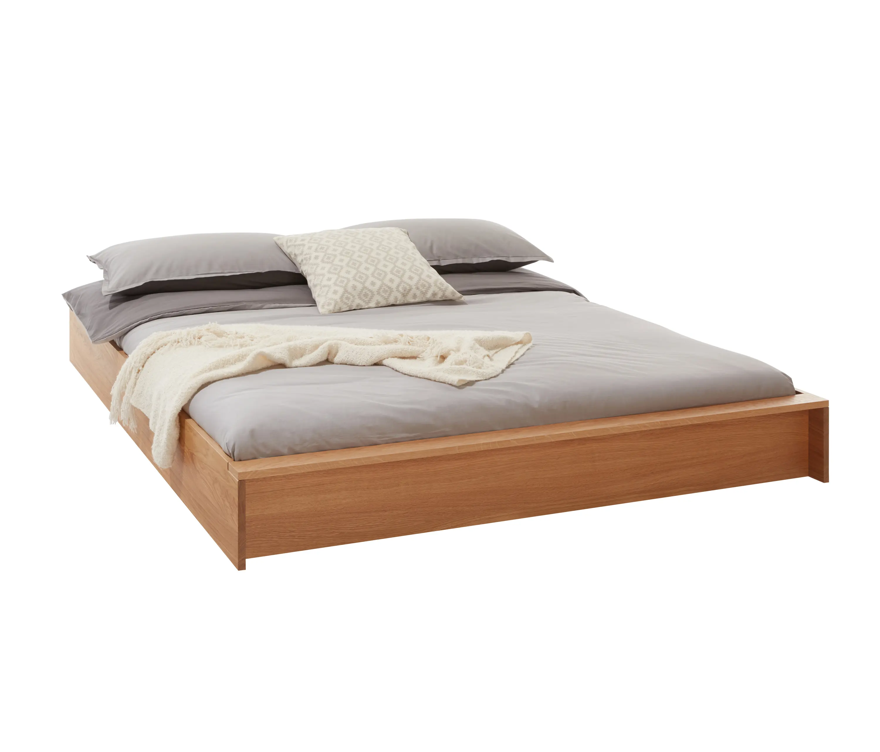 Müller small living - Flai Bed solid oak