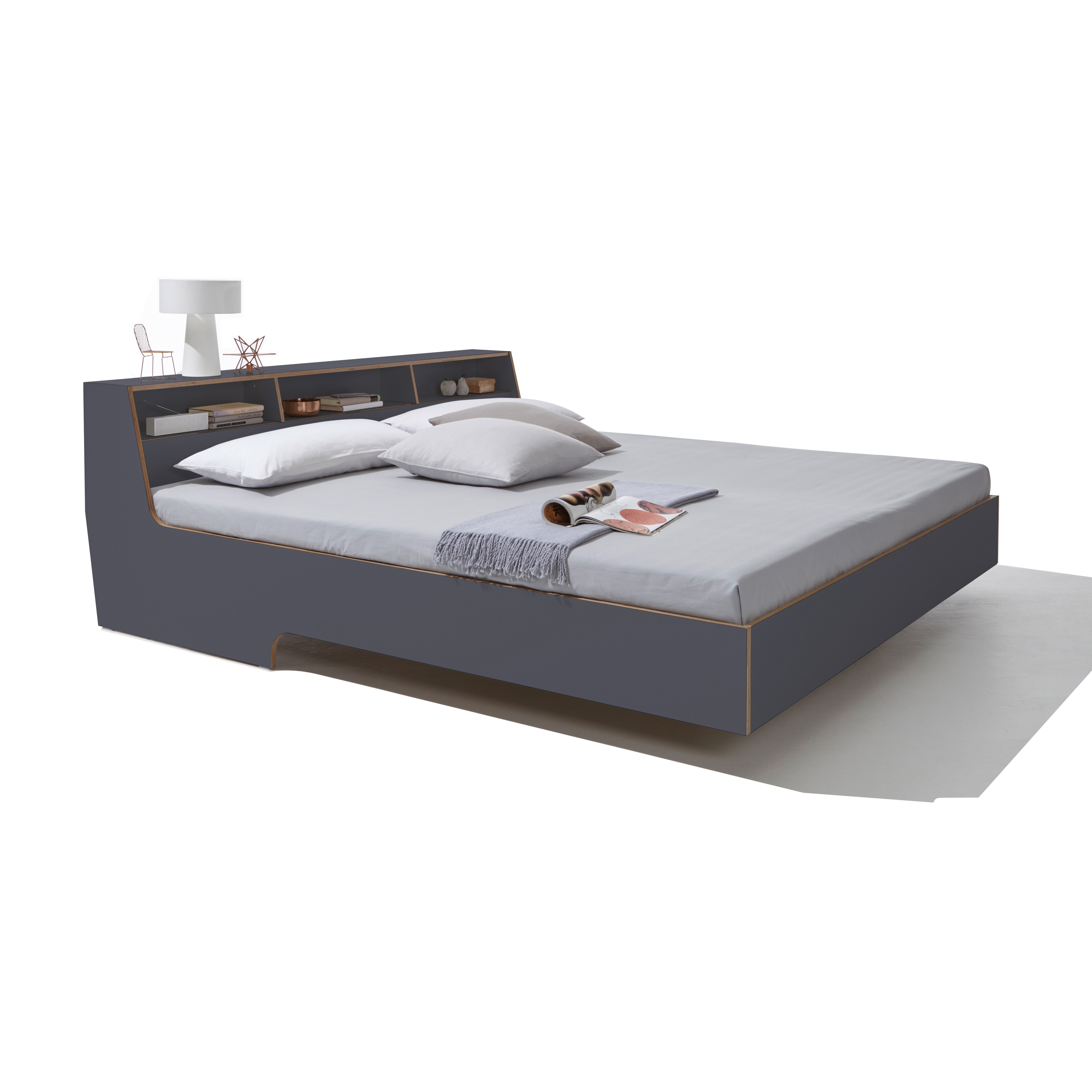 Display product Slope bed CPL anthracite from manufacturer Müller small living