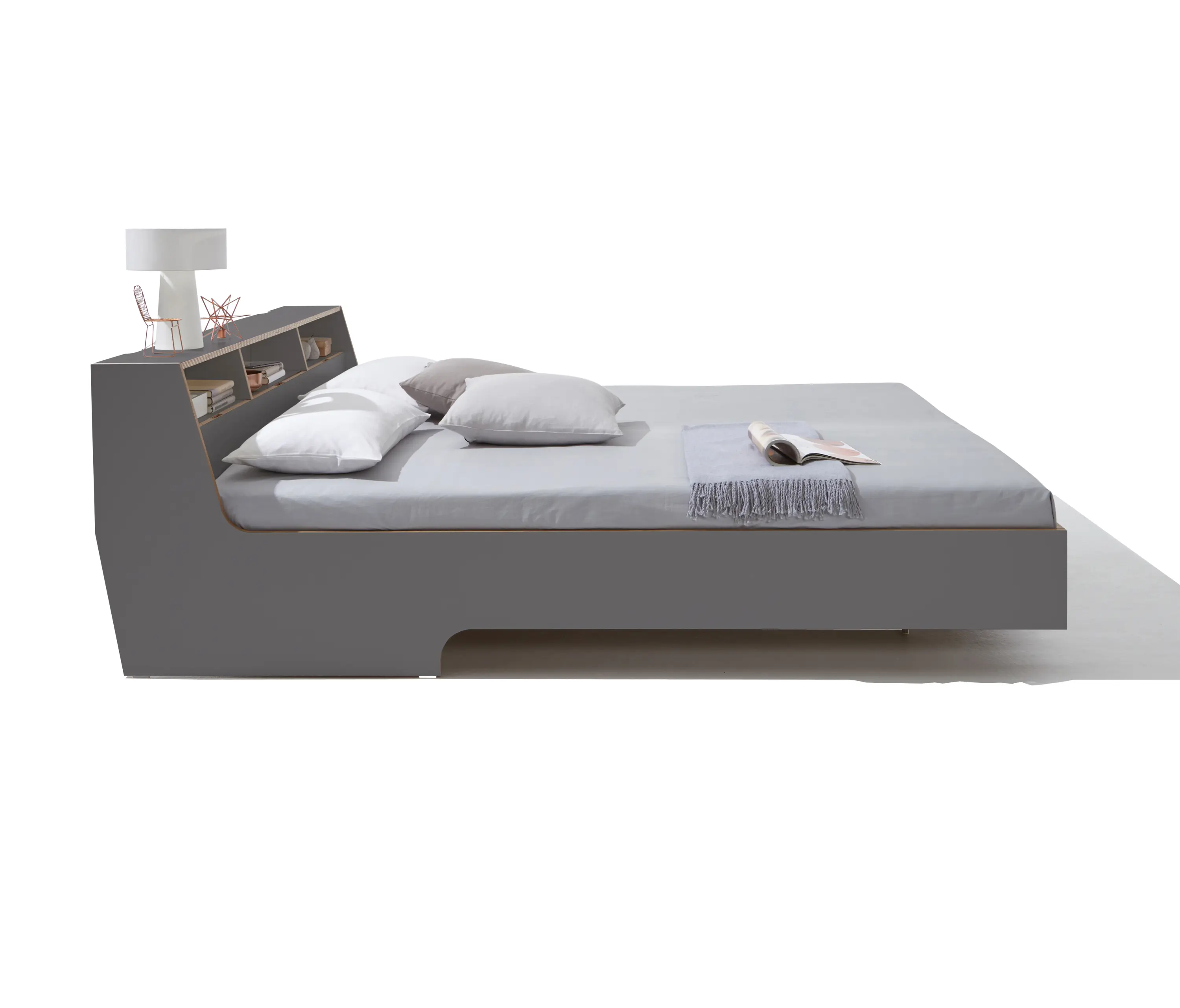 Müller small living - Slope bed CPL anthracite