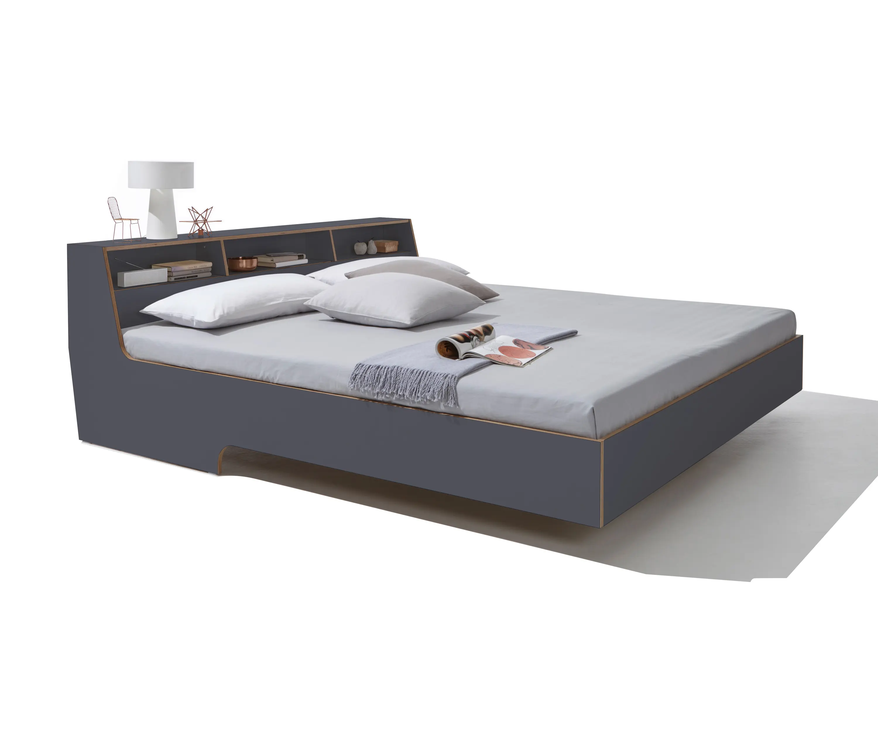Müller small living - Slope bed CPL anthracite