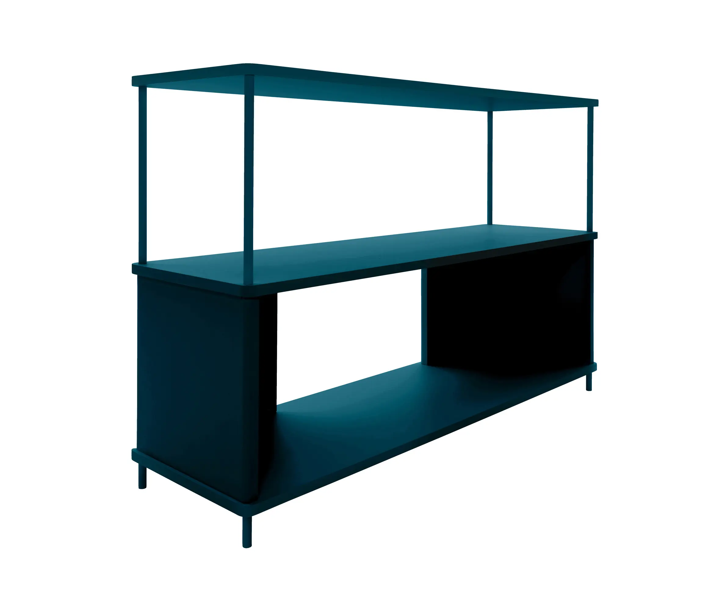 Müller small living - Pal shelf
laquered in 20 colours
120 cm width