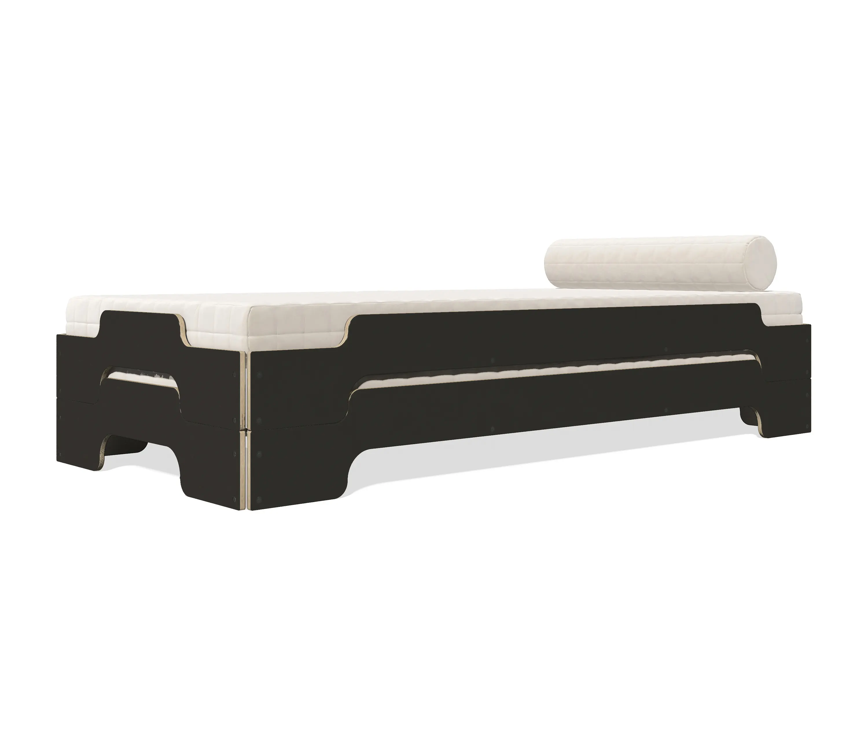 Müller small living - Stacking bed lacquered in standard colours
