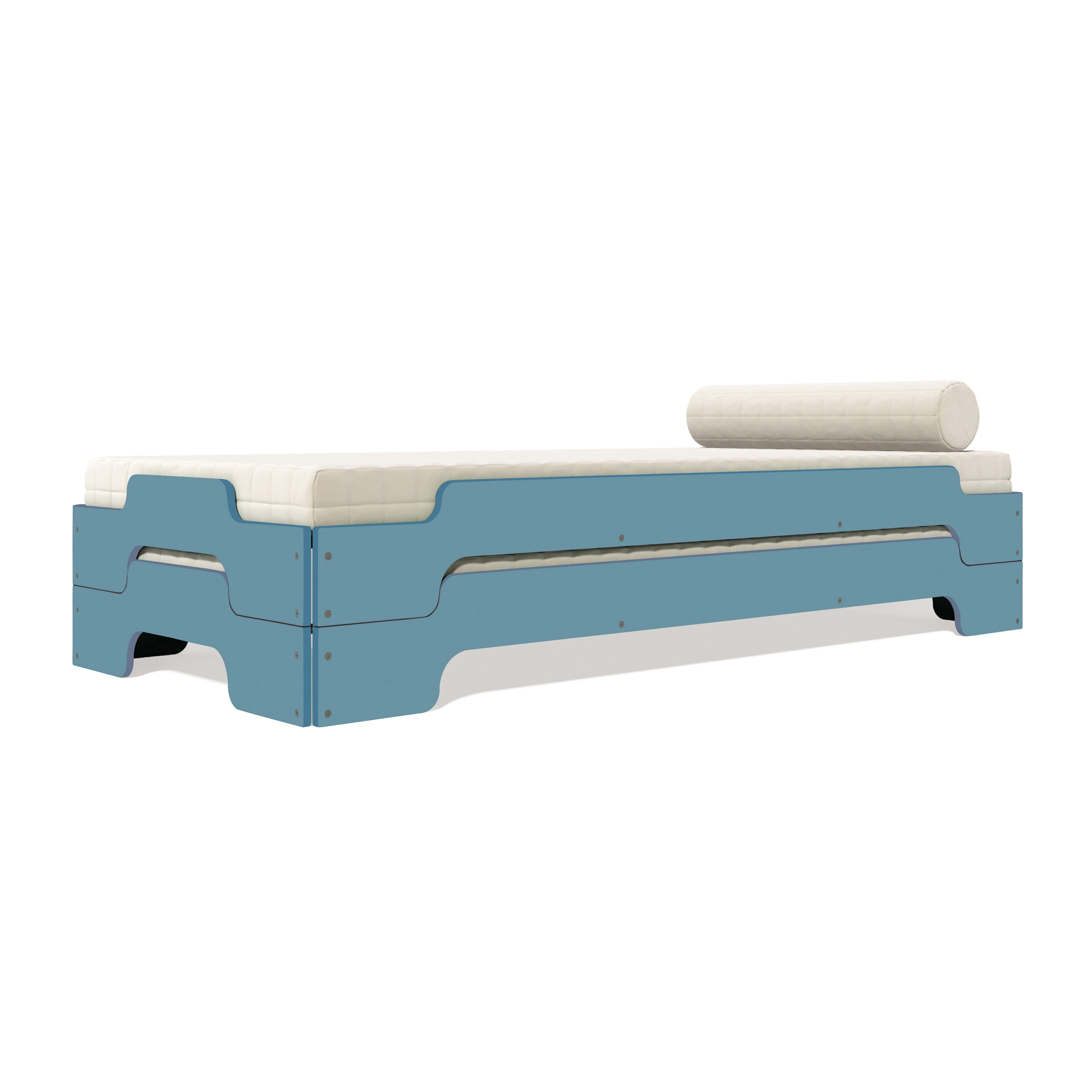 Stacking bed lacquered in standard colours