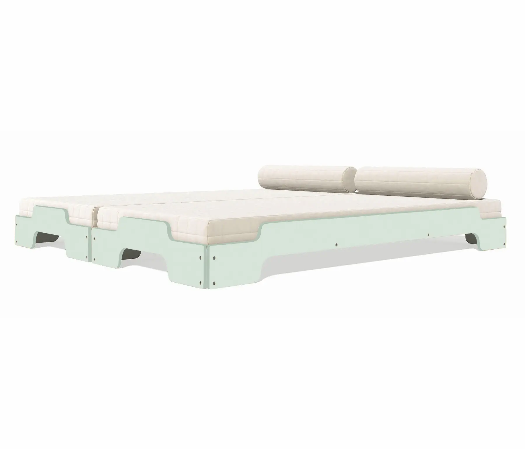 Müller small living - Stacking bed lacquered in standard colours