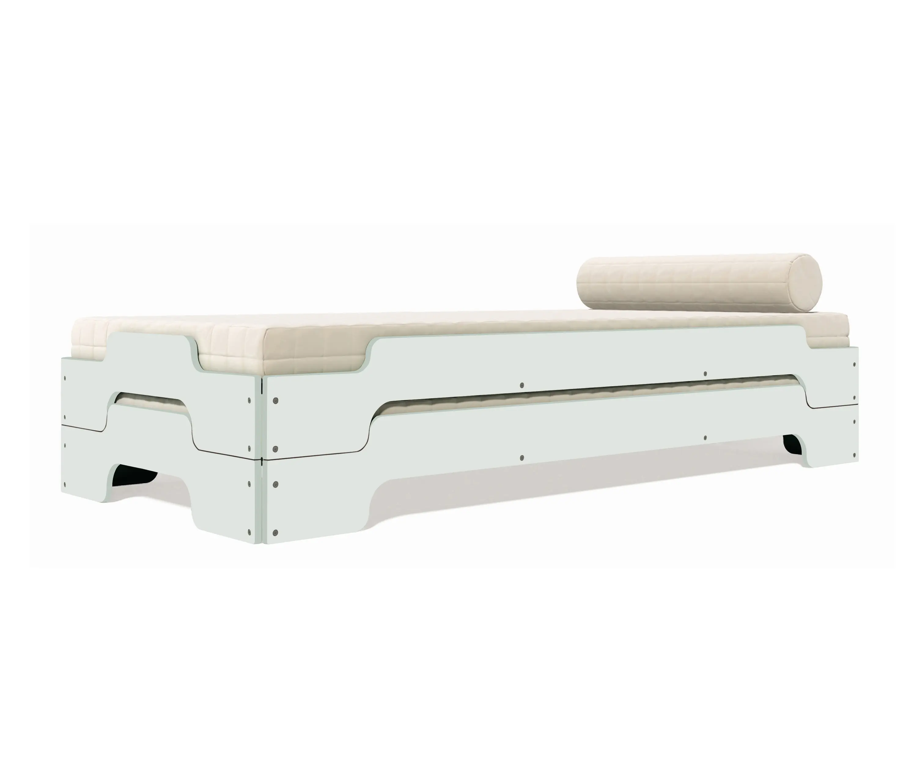 Müller small living - Stacking bed lacquered in standard colours