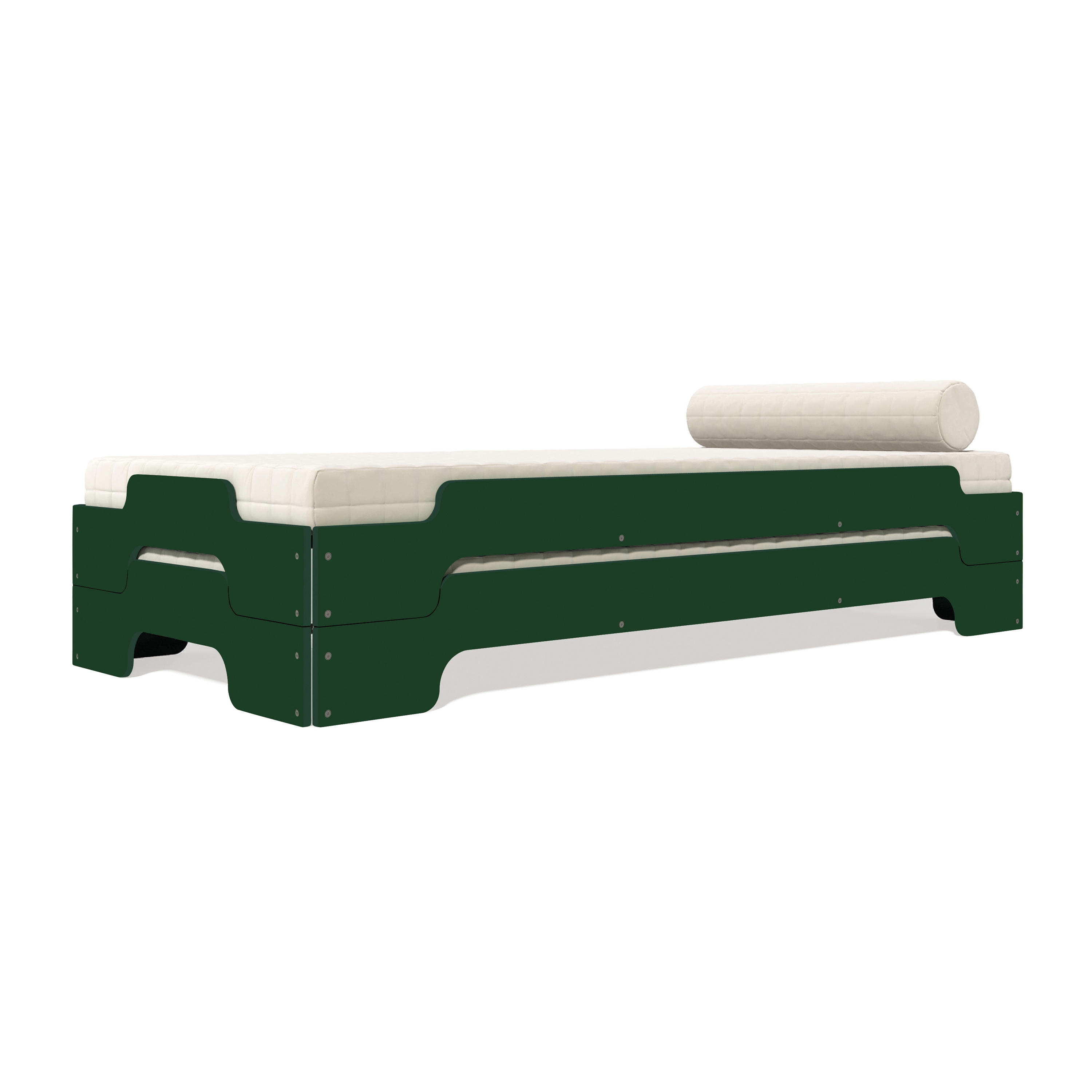 Stacking bed lacquered in standard colours