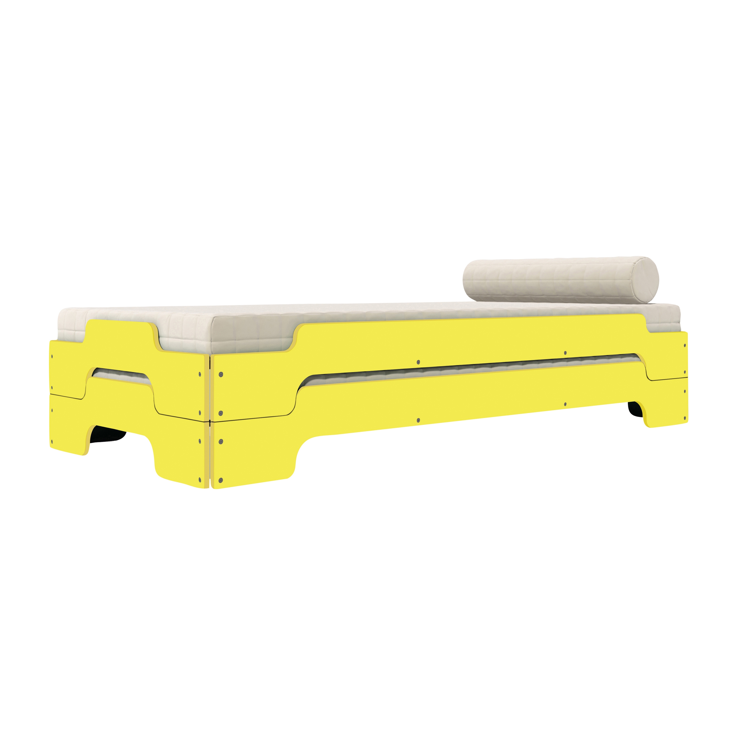 Stacking bed lacquered in standard colours