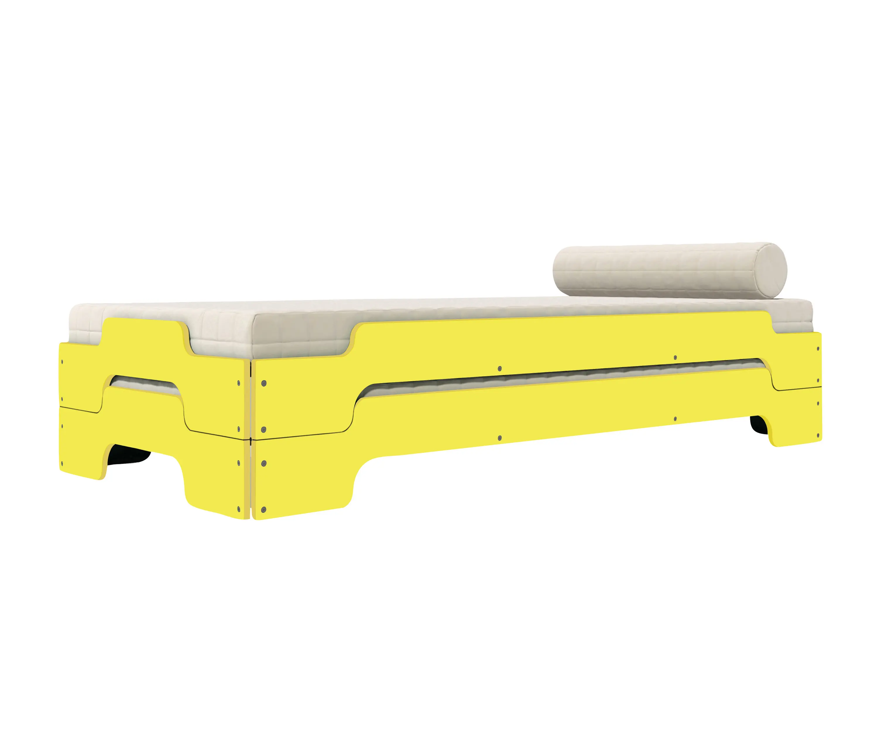 Müller small living - Stacking bed lacquered in standard colours