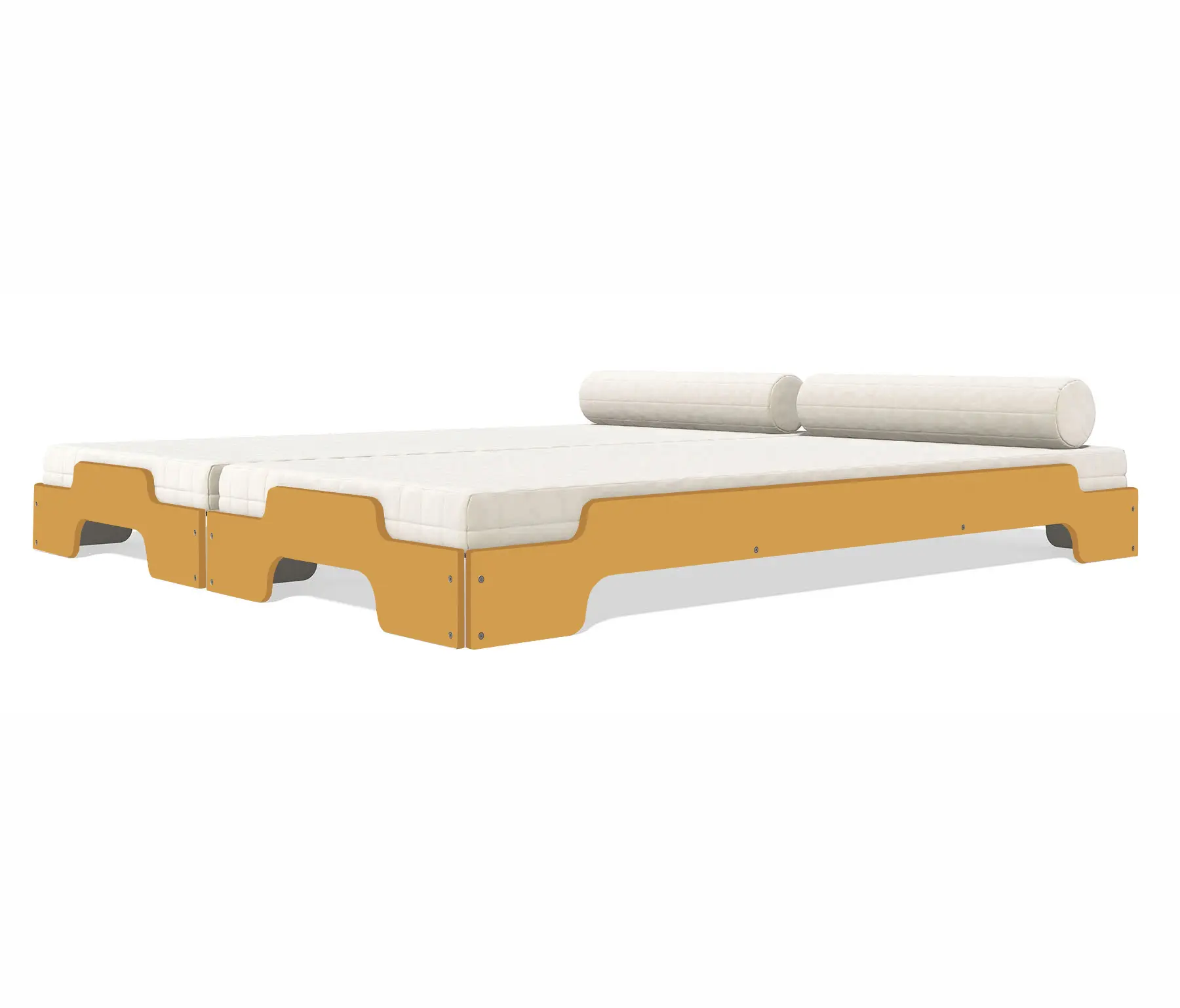 Müller small living - Stacking bed lacquered in standard colours