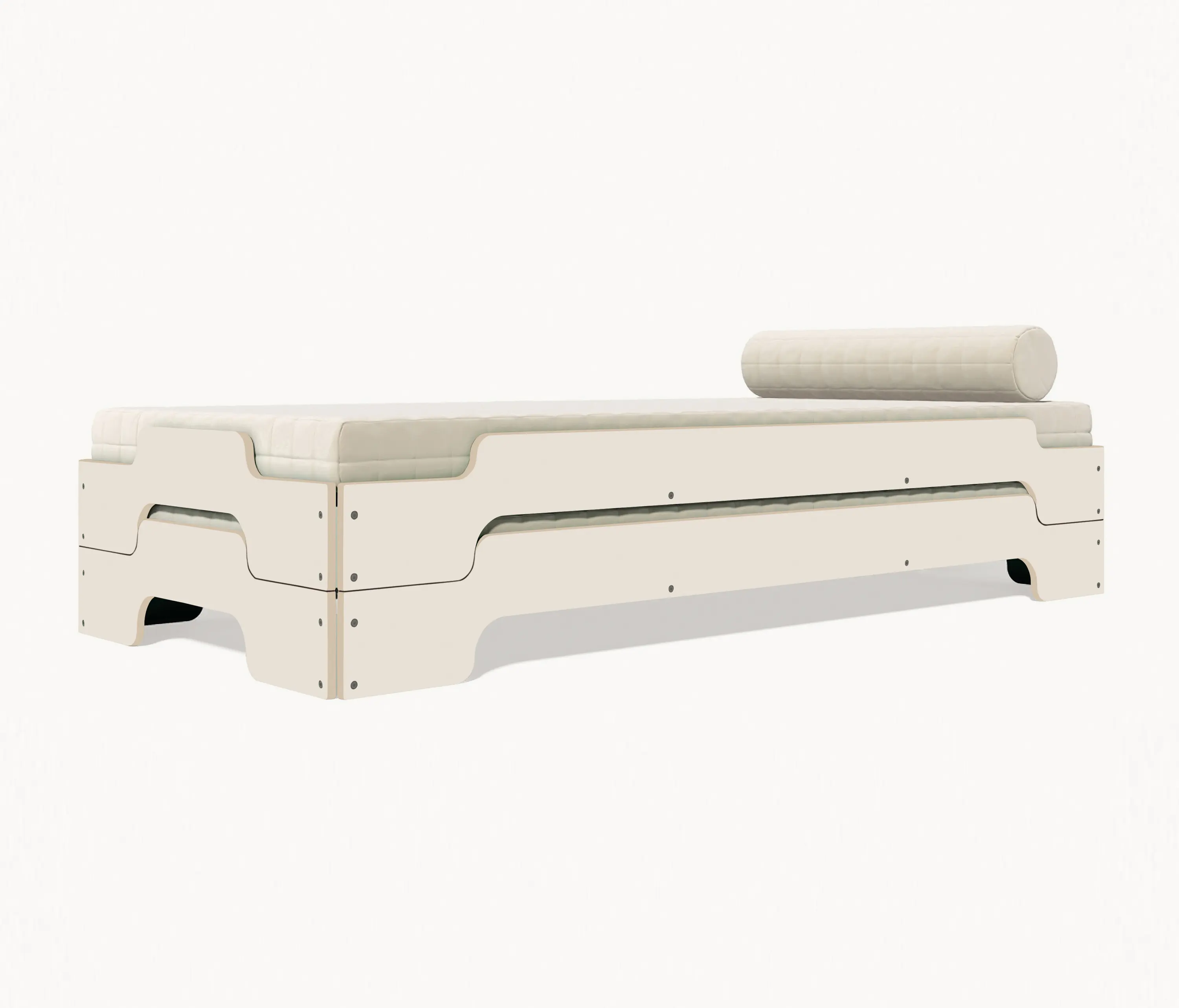 Müller small living - Stacking bed lacquered in standard colours