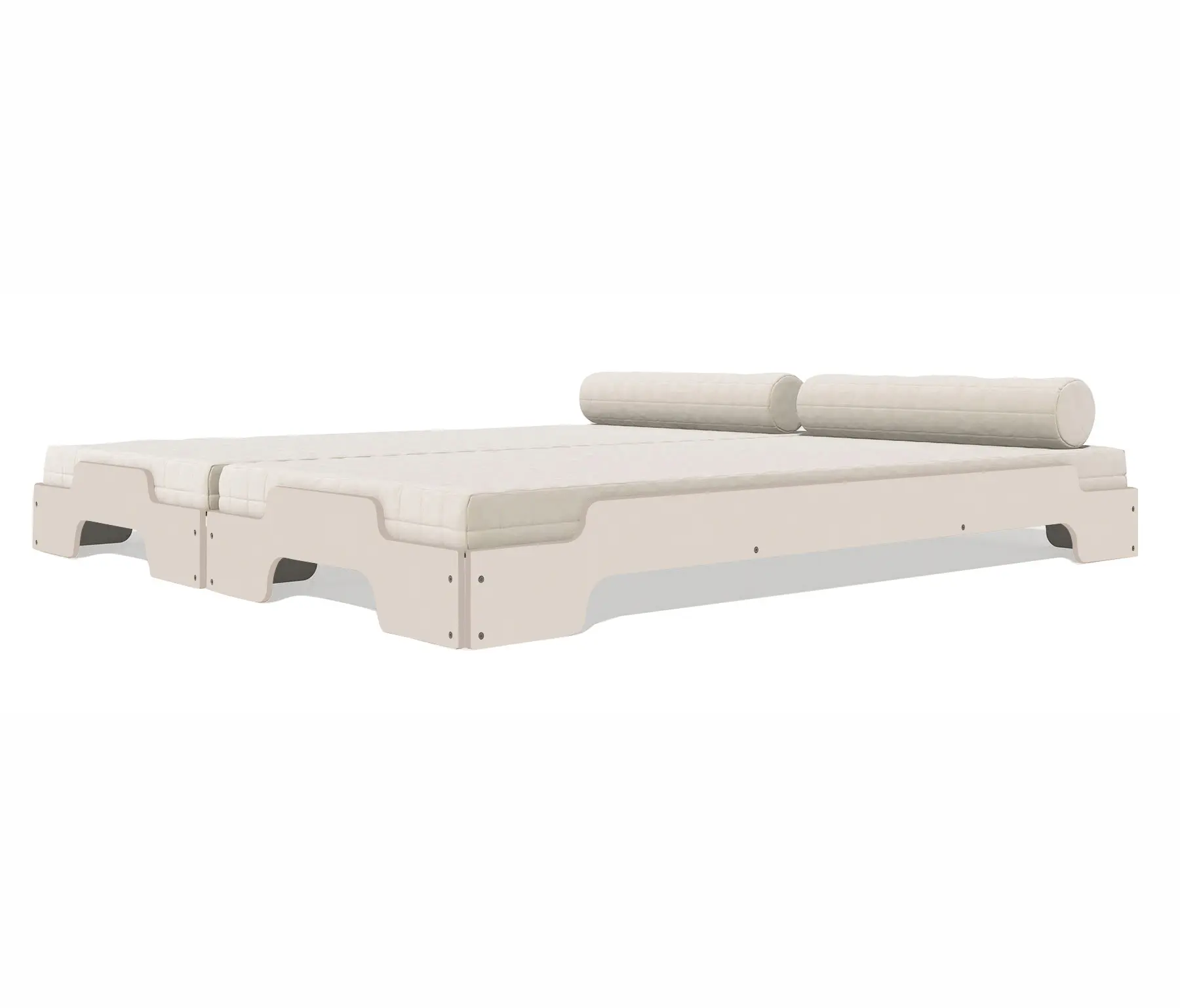 Müller small living - Stacking bed lacquered in standard colours