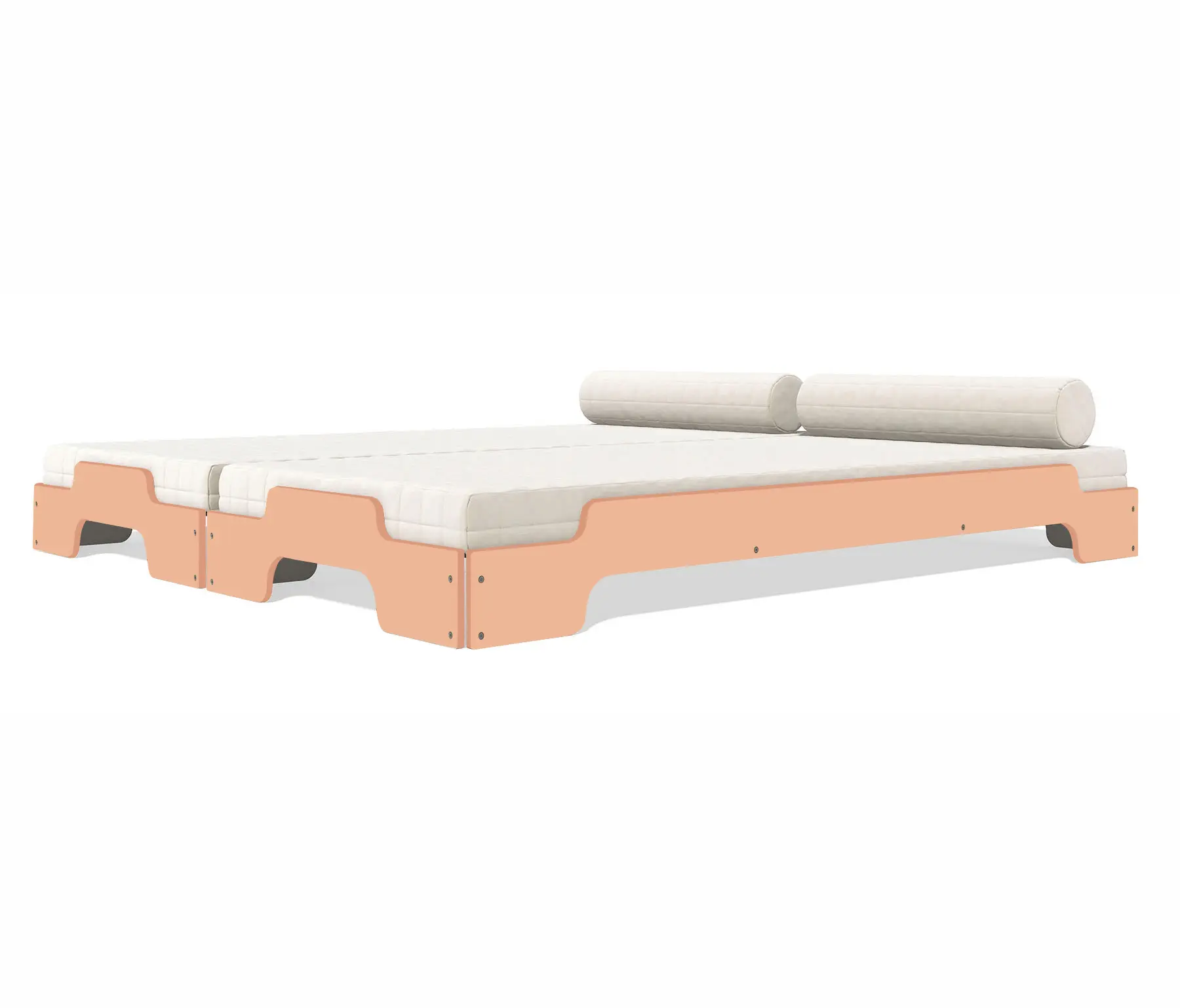 Müller small living - Stacking bed lacquered in standard colours