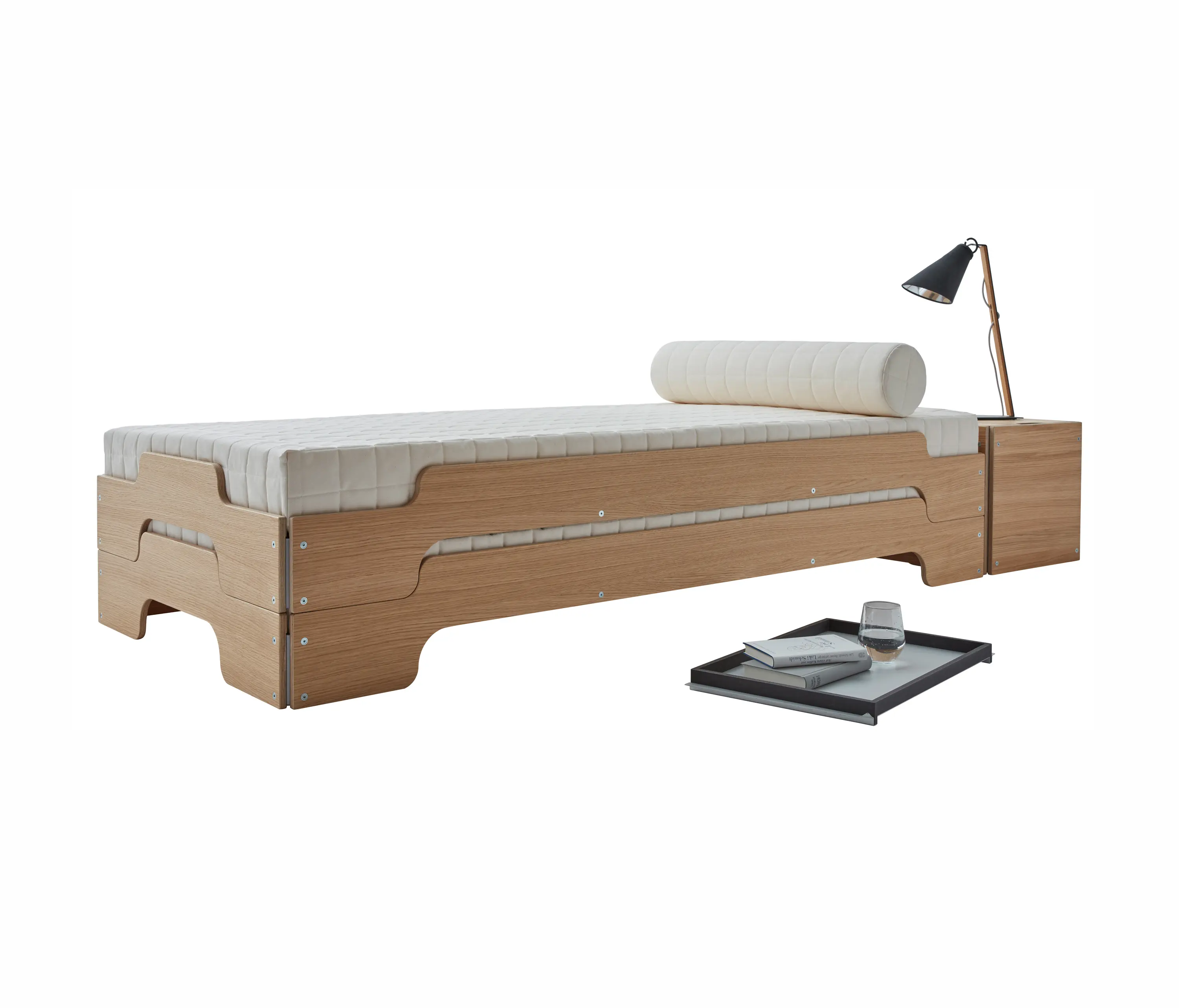 Müller small living - Stacking bed classic oak