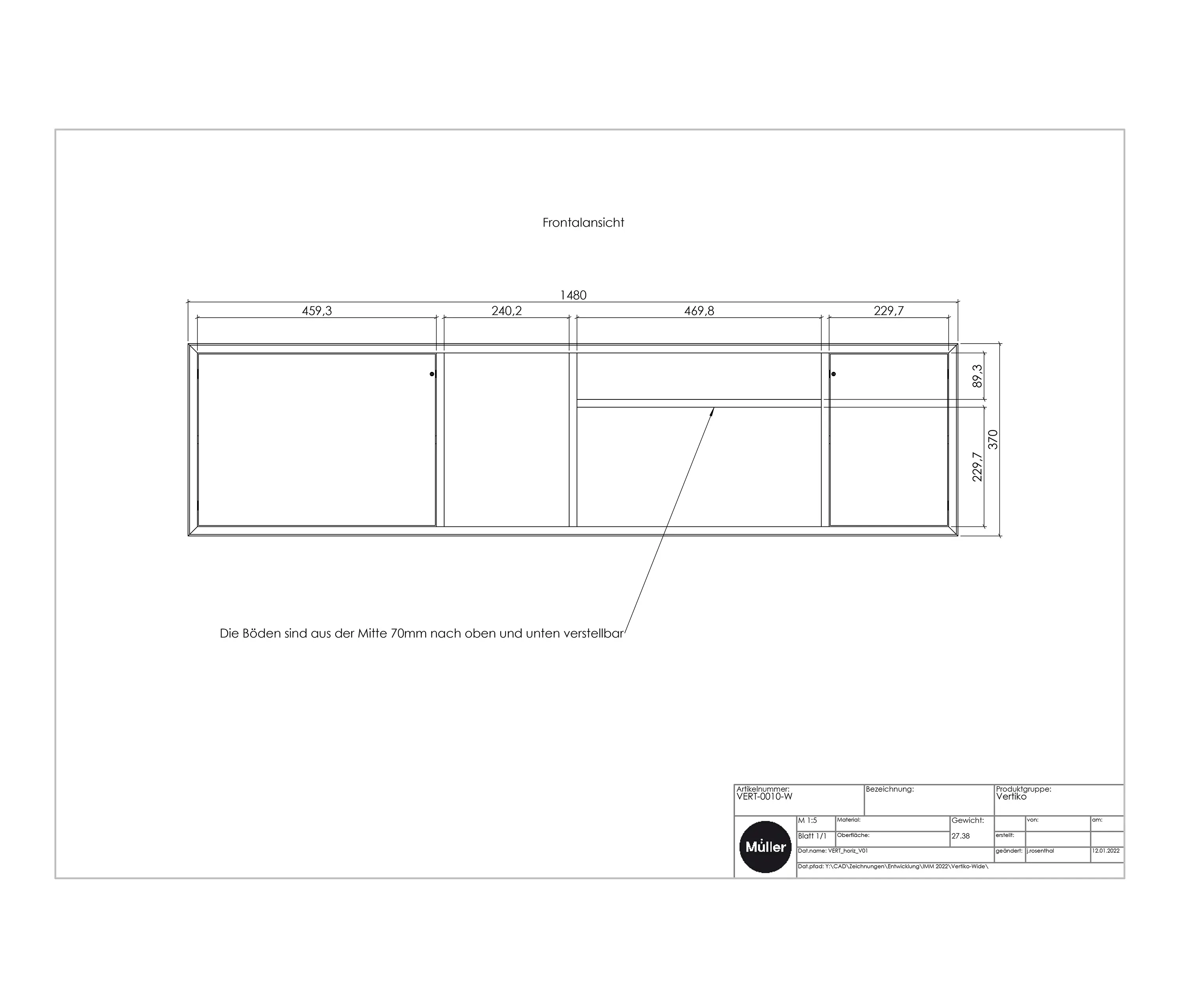 Müller small living - Vertiko wide