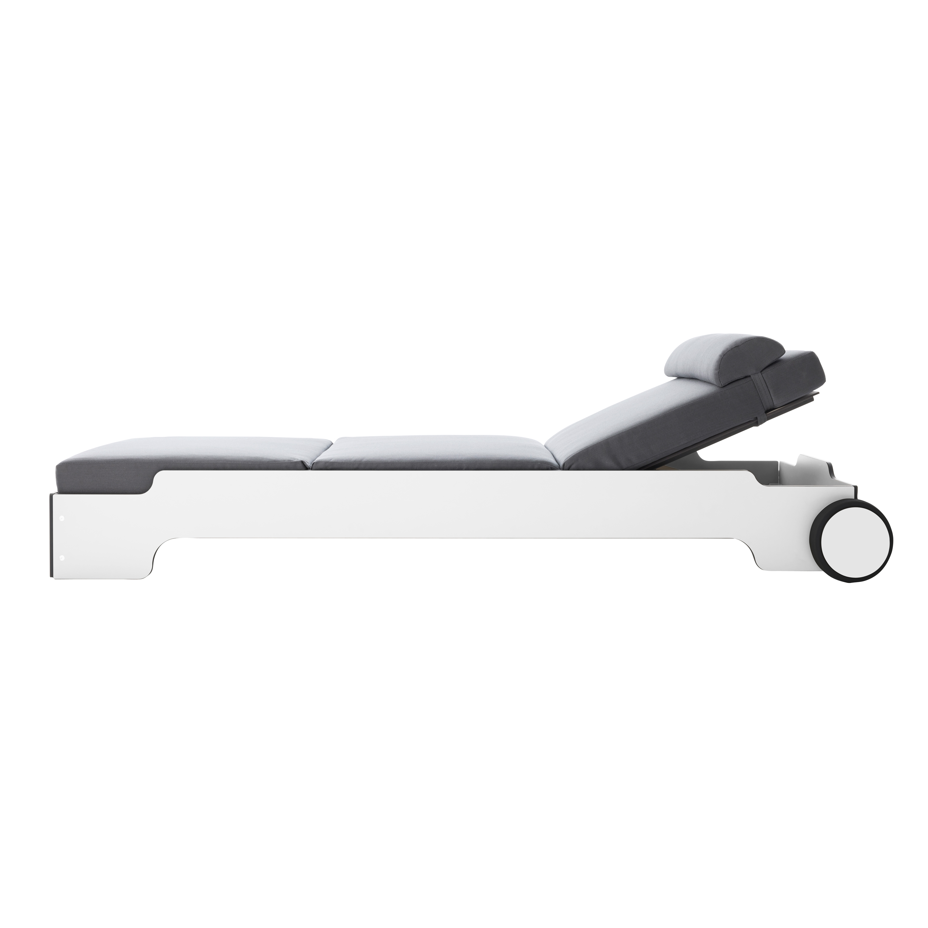 Solara sun lounger HPL white