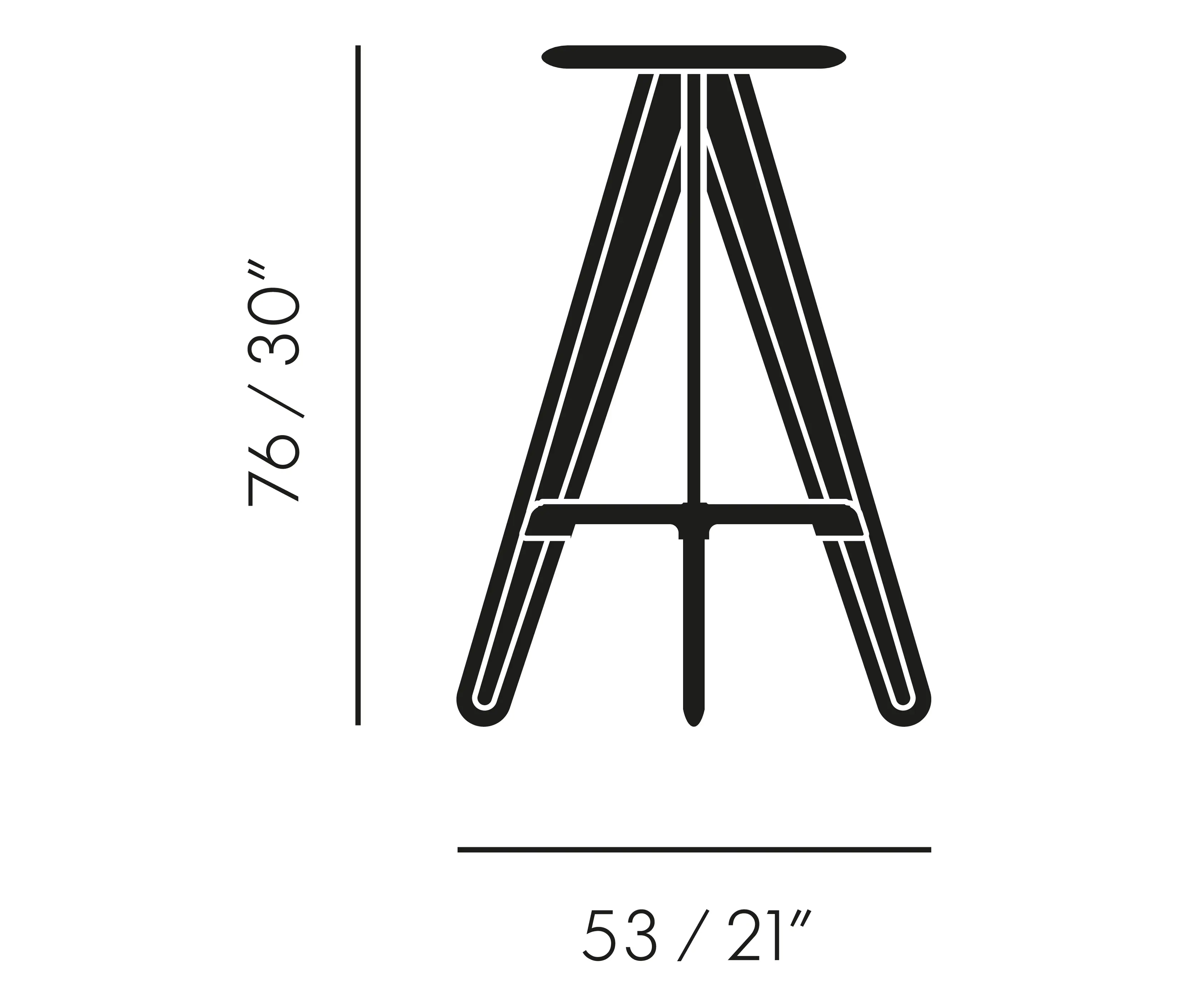 Tom Dixon - Slab Bar Stool Natural