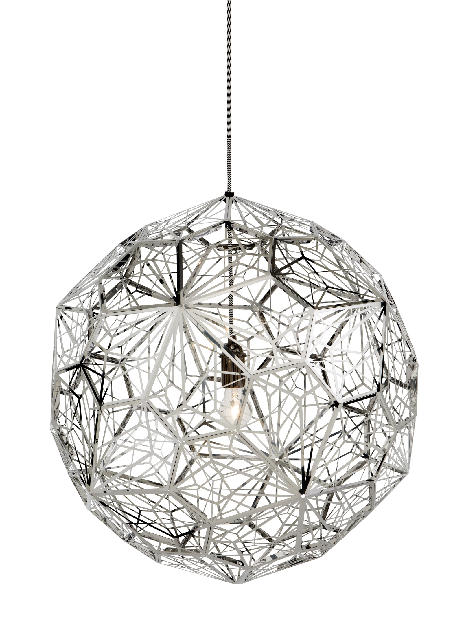 Display product Etch Web Pendant Steel from manufacturer Tom Dixon