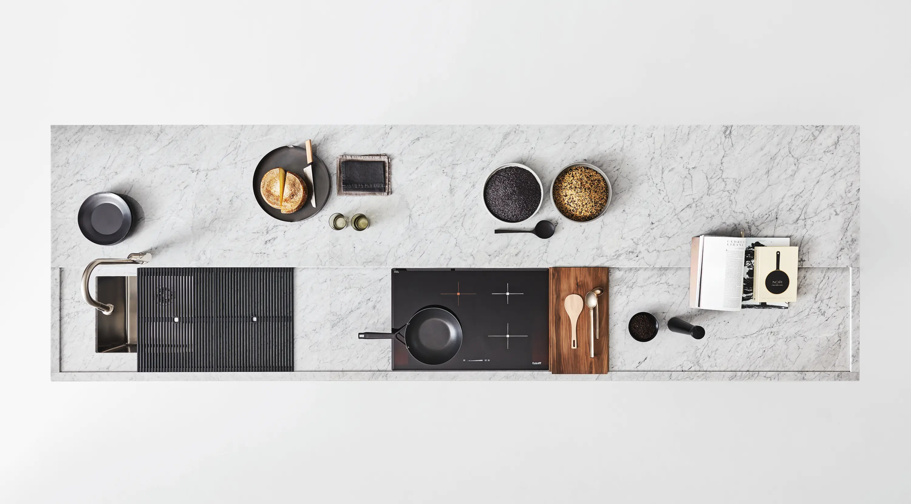 Arclinea - Encimera con canal equipado