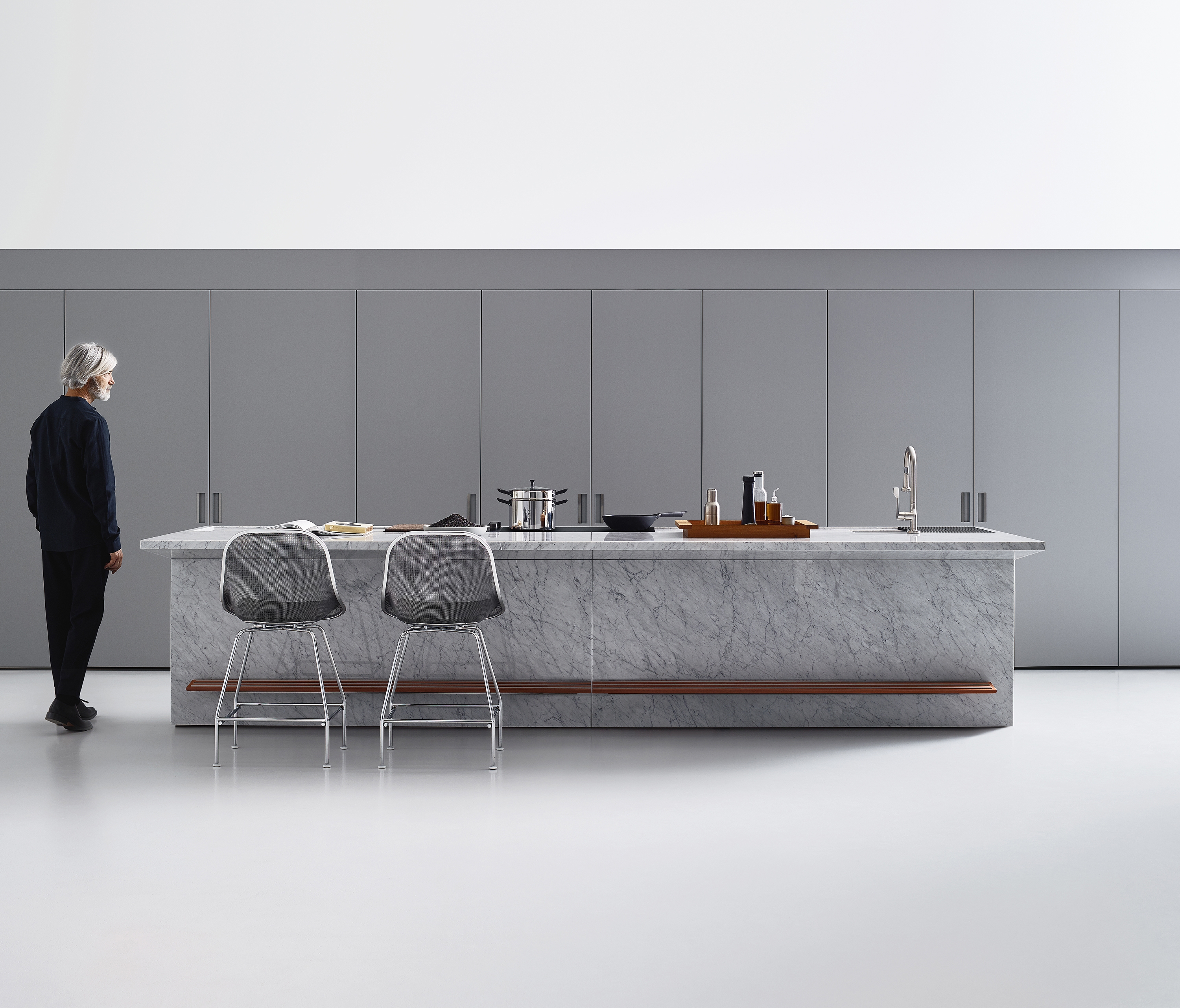Display product Lignum et Lapis, New Pocket System from manufacturer Arclinea