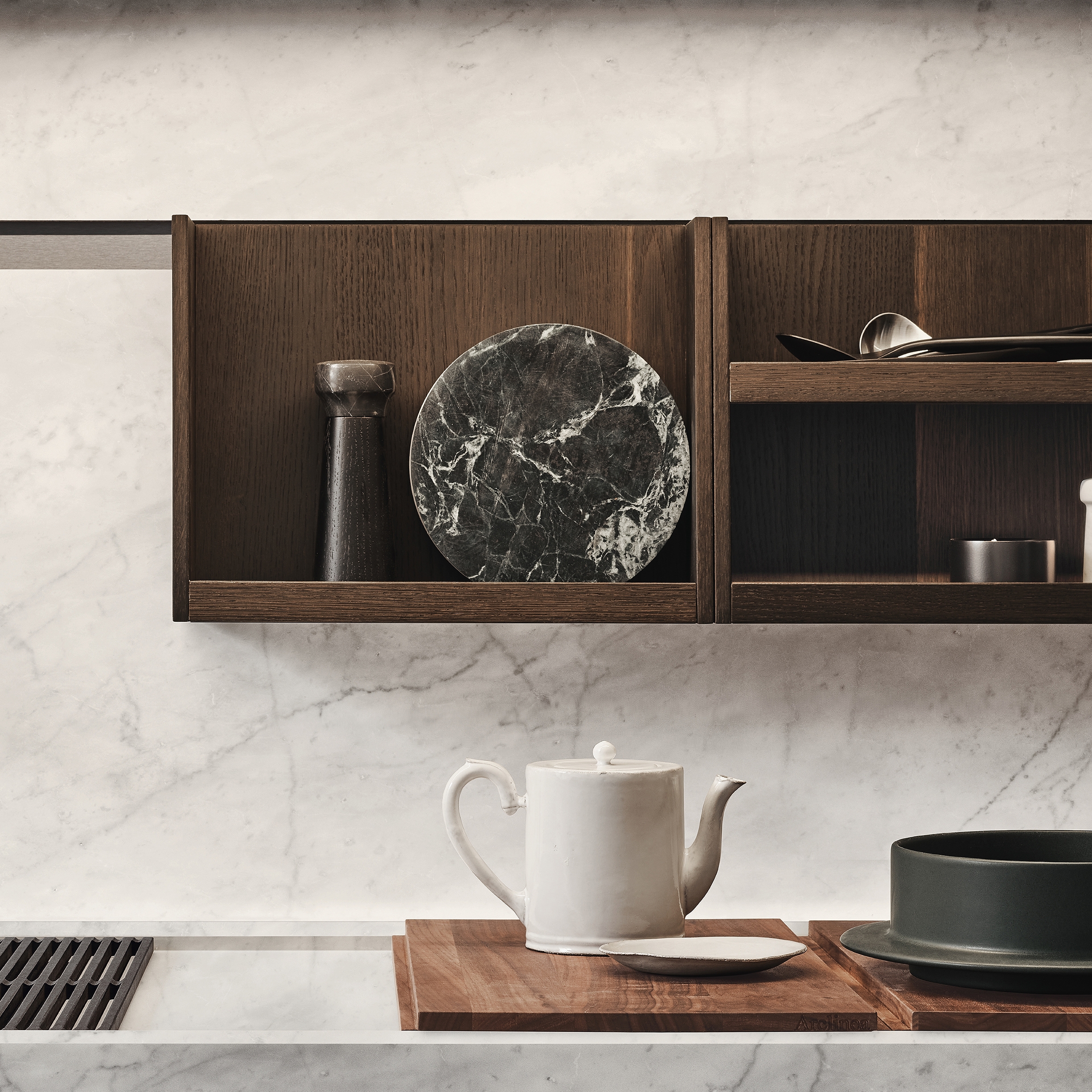 Display product Accessorised Back Panel from manufacturer Arclinea