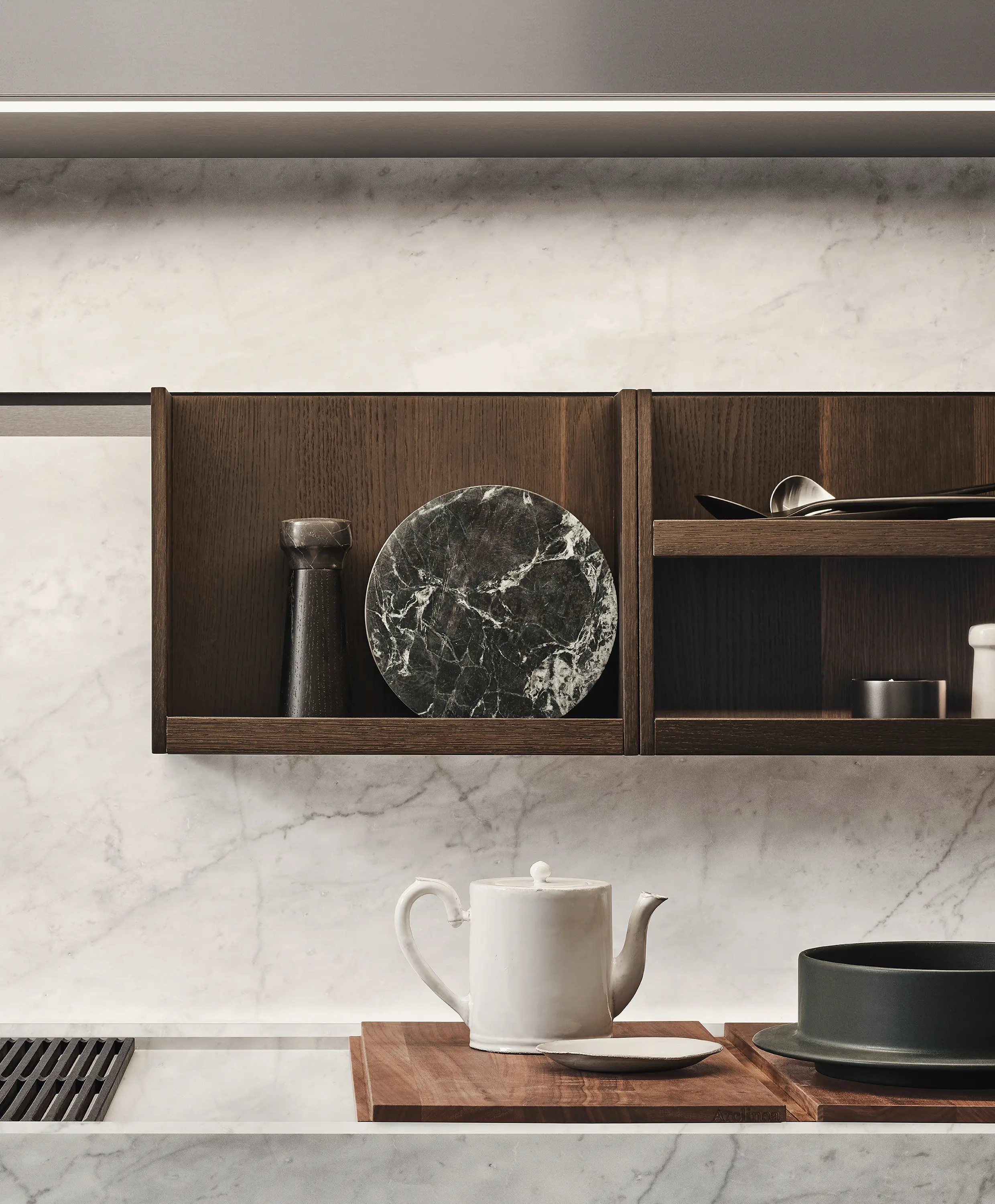 Arclinea - Accessorised Back Panel