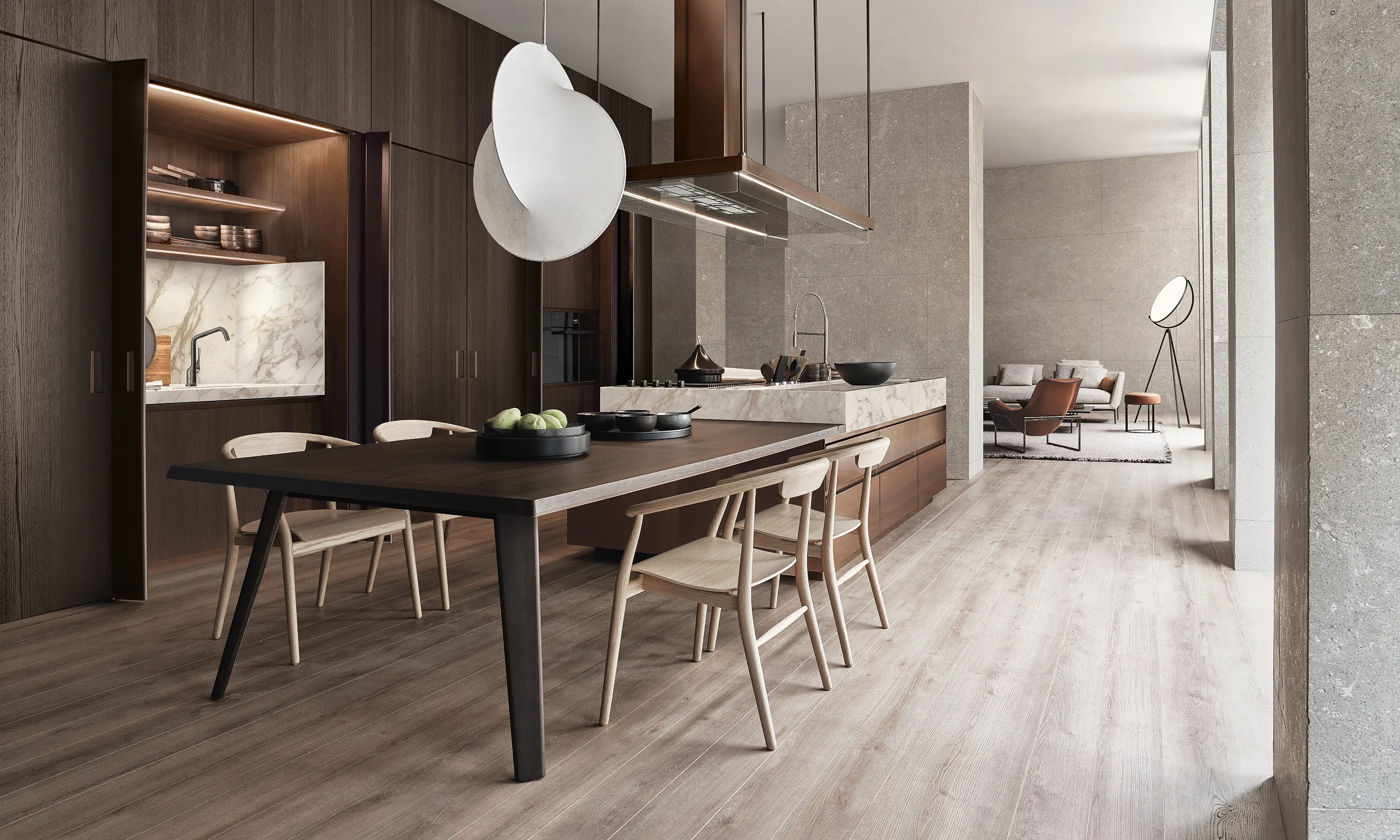 Arclinea - Convivium, Built-in Table