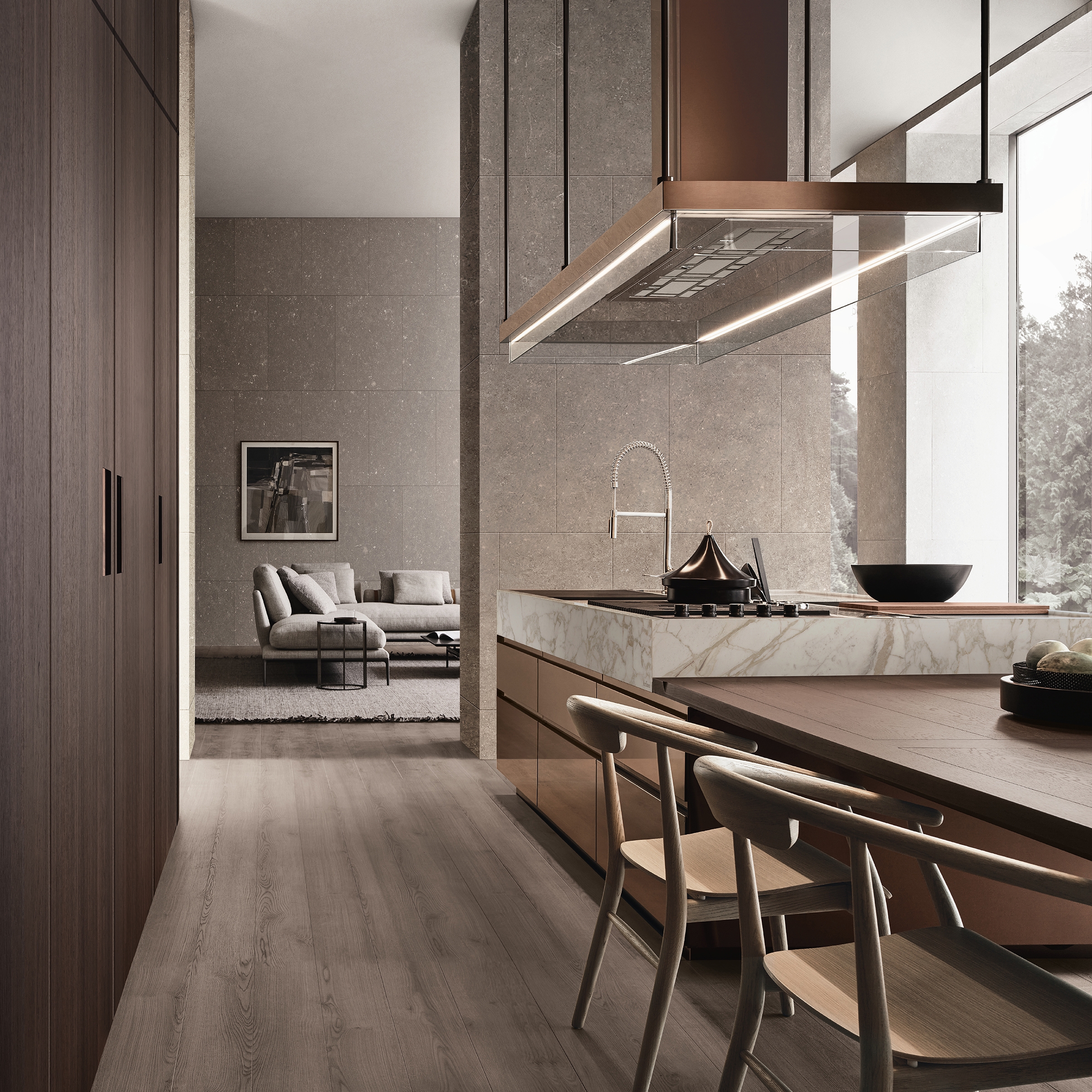 Produkt Convivium, Integrierter Tisch des Herstellers Arclinea anzeigen