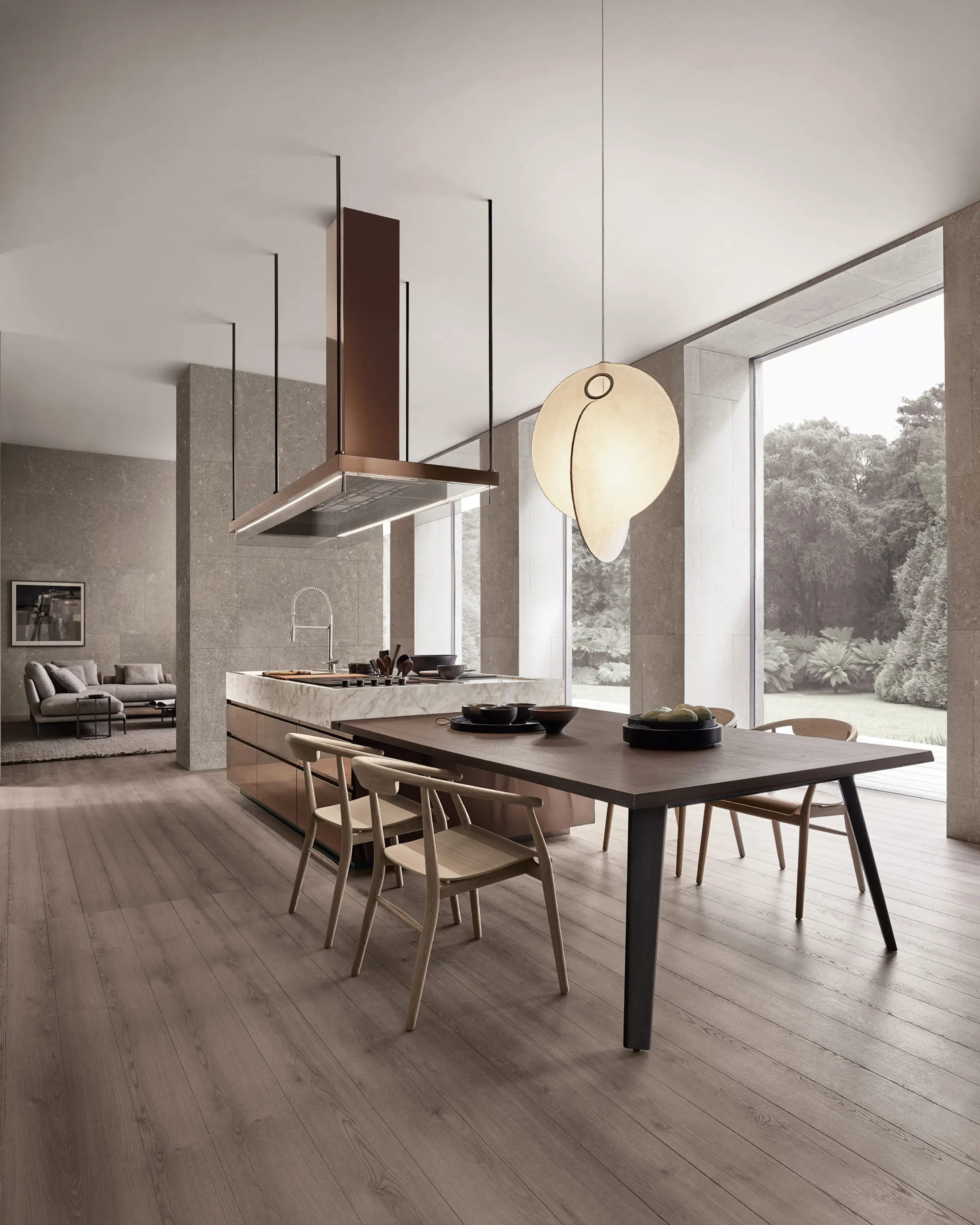 Arclinea - Convivium, Table Intégrée