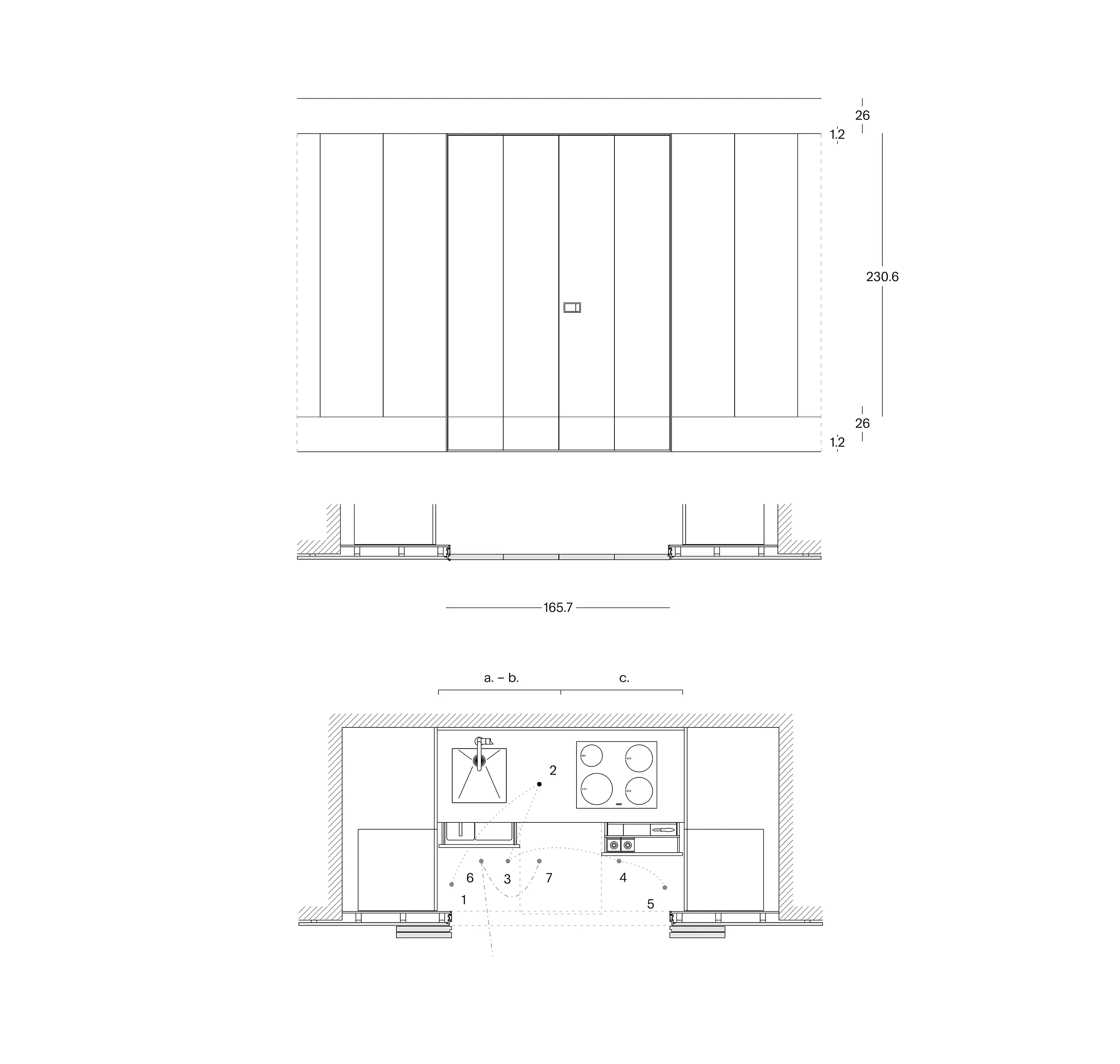 Arclinea - Convivium, Modus Doors System