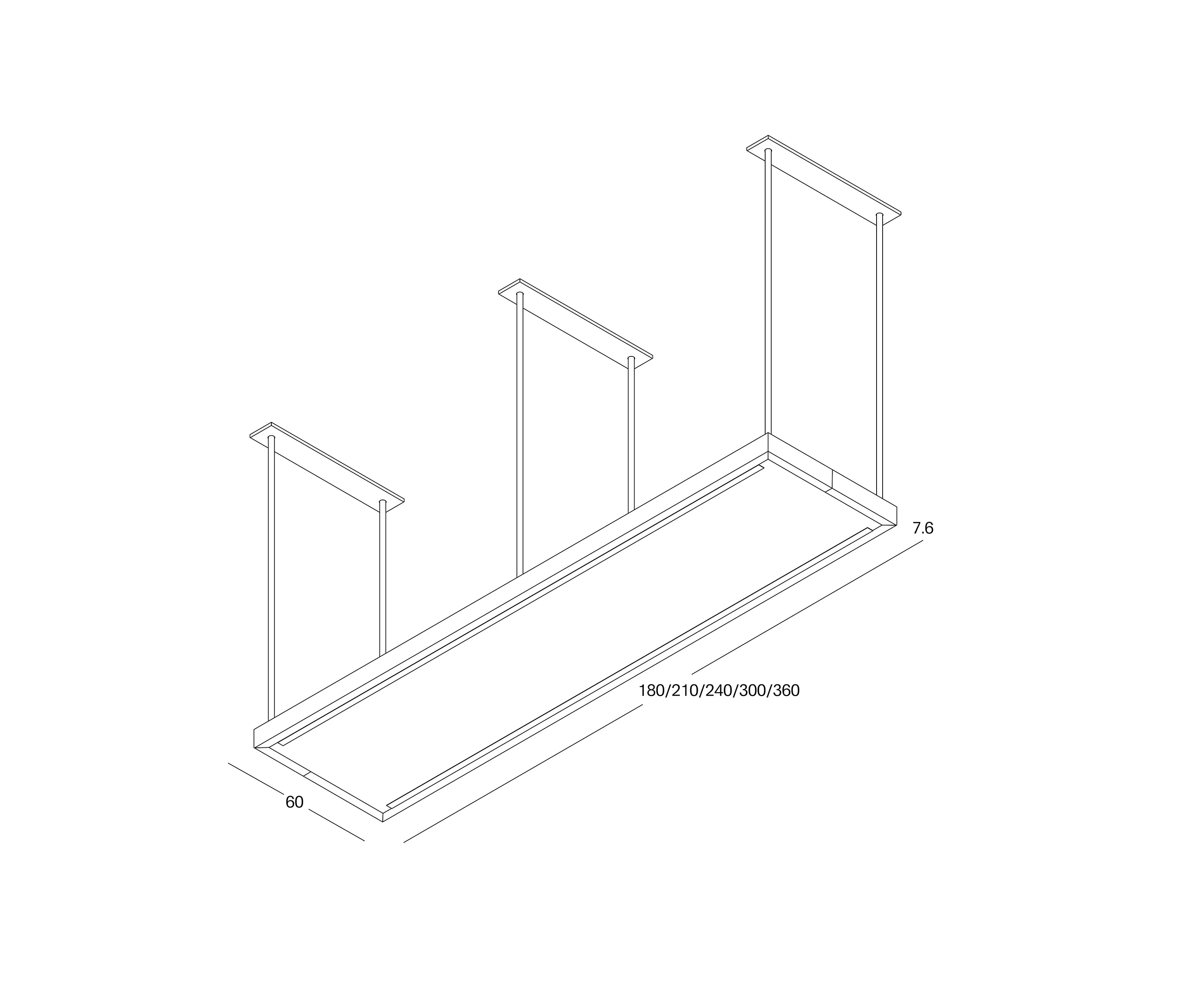 Arclinea - Pvd Single Shelf