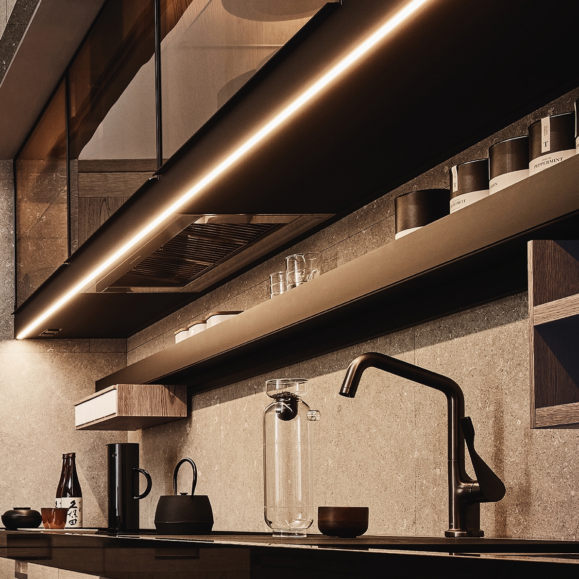 Display product Mensoluce Shelf from manufacturer Arclinea