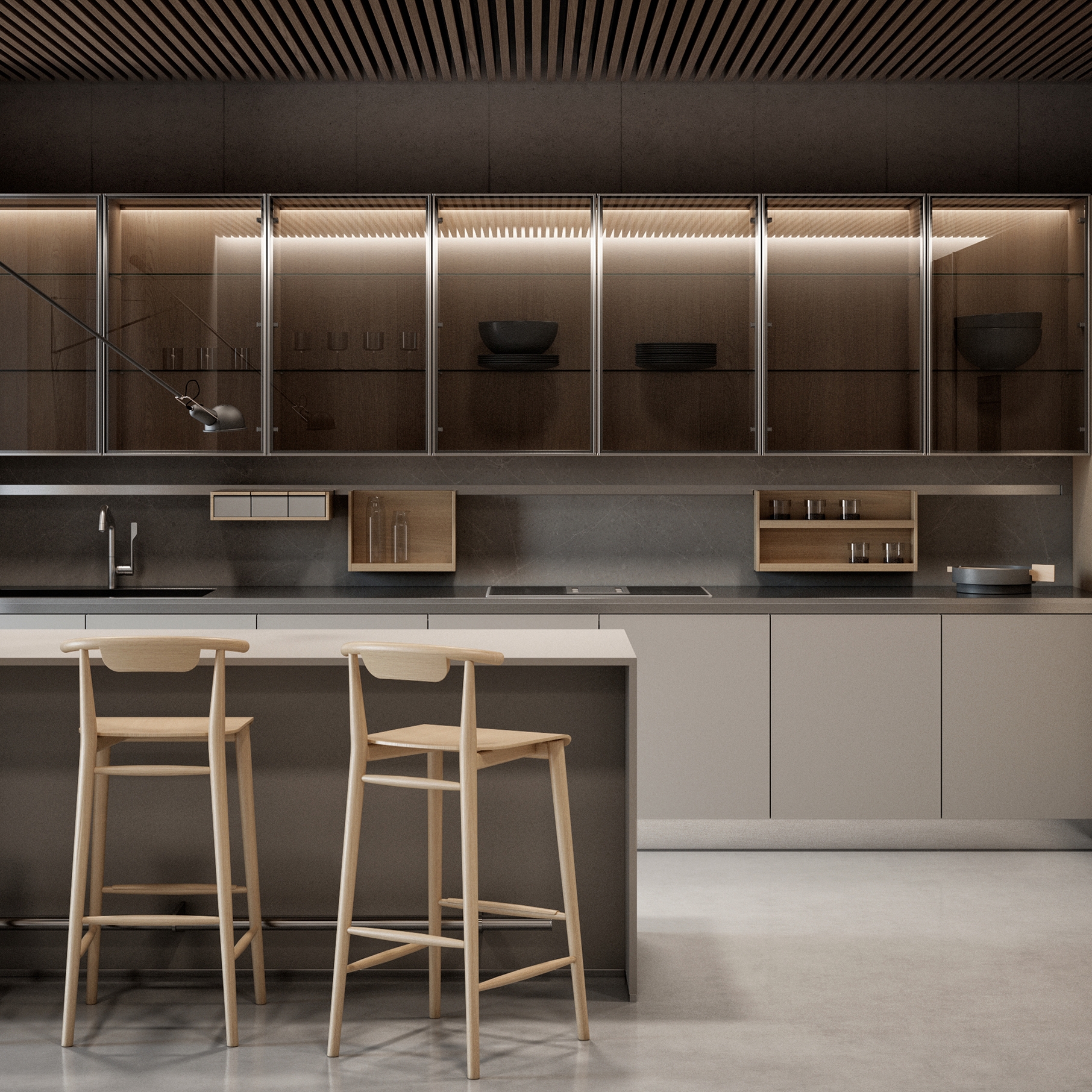 Afficher le produit Gamma éléments-hauts en verre du fabricant Arclinea