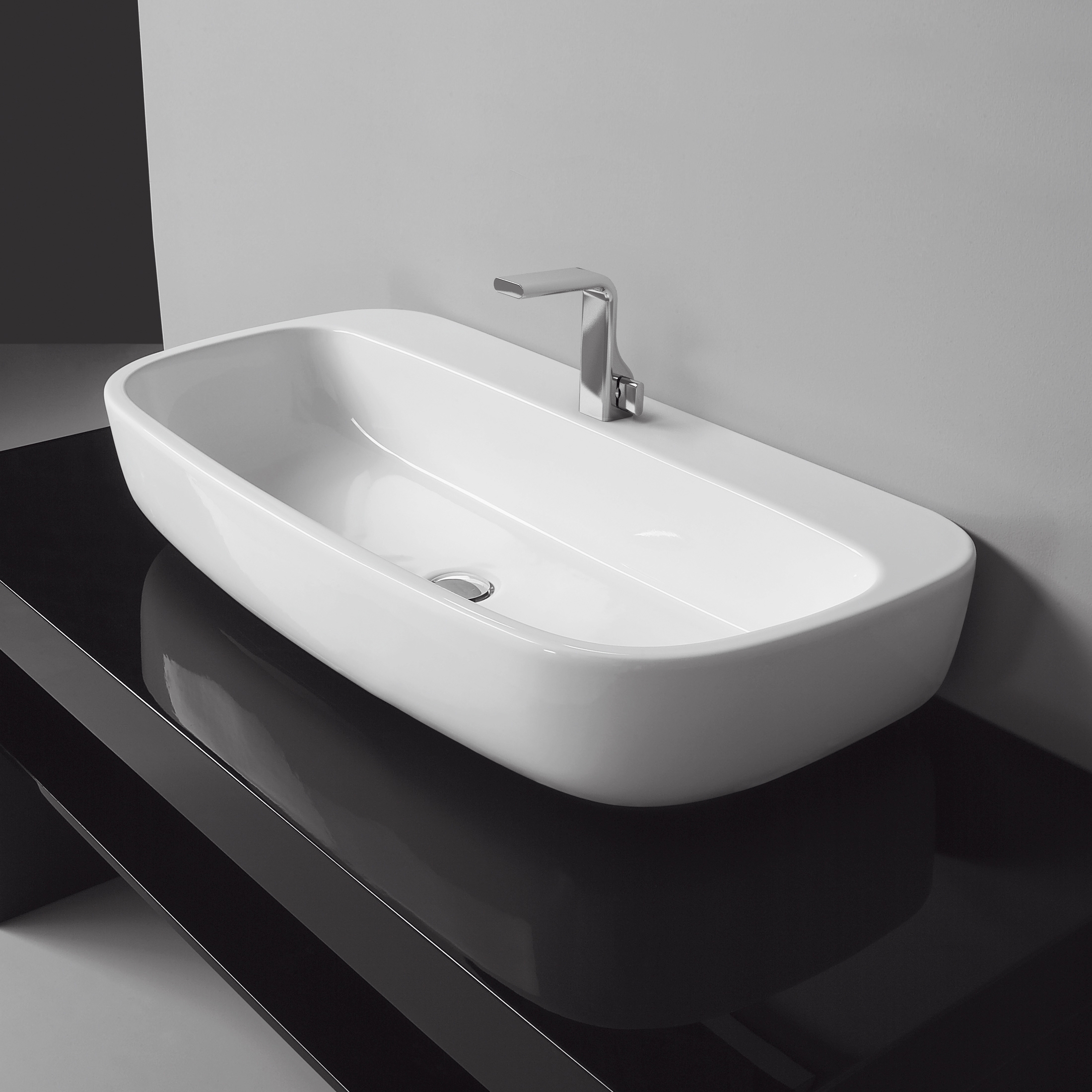 Vertoon produk Mono 100 basin van vervaardiger Ceramica Flaminia