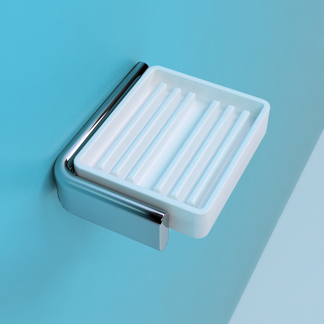 Vertoon produk Noke’ soap holder van vervaardiger Ceramica Flaminia