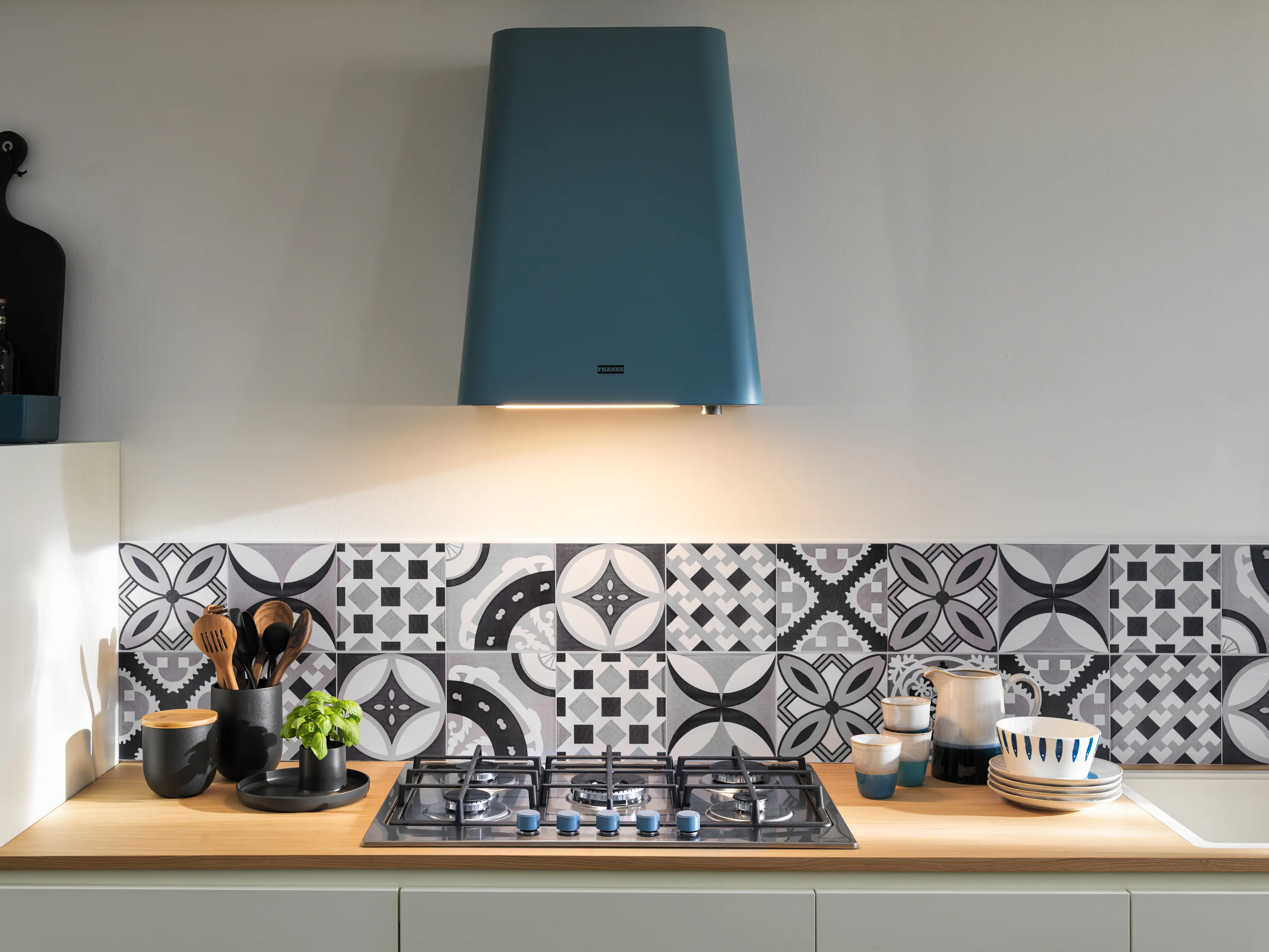 Franke Home Solutions - Smart Deco Hood FSMD 508 BL Matt Smokey Blue