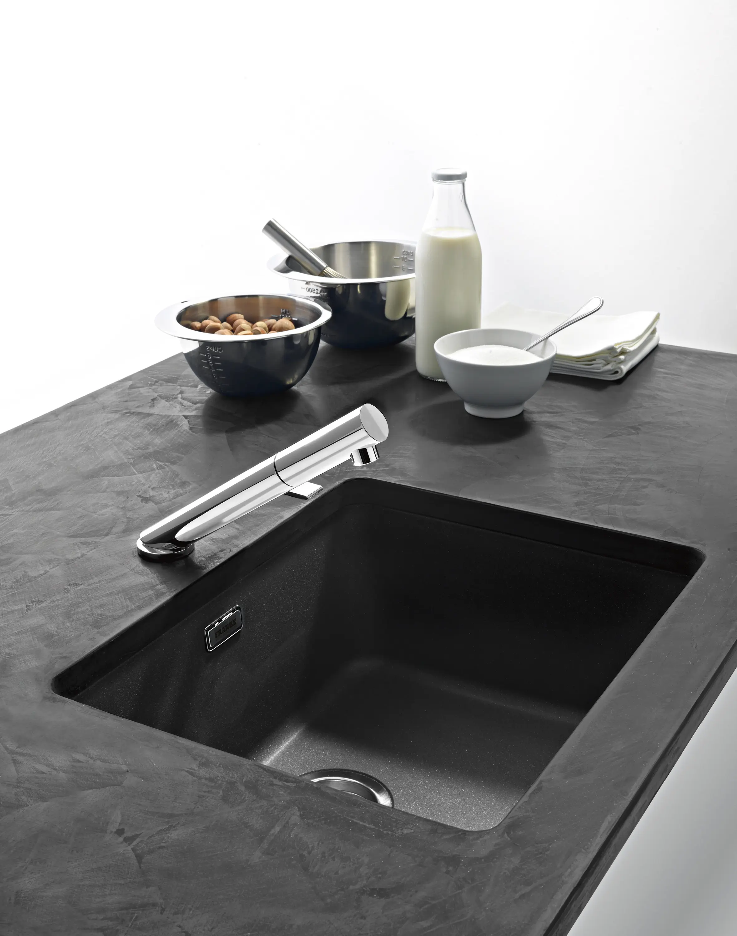 Franke Home Solutions - Kubus Sink KBG 160 Fragranite + Glacier