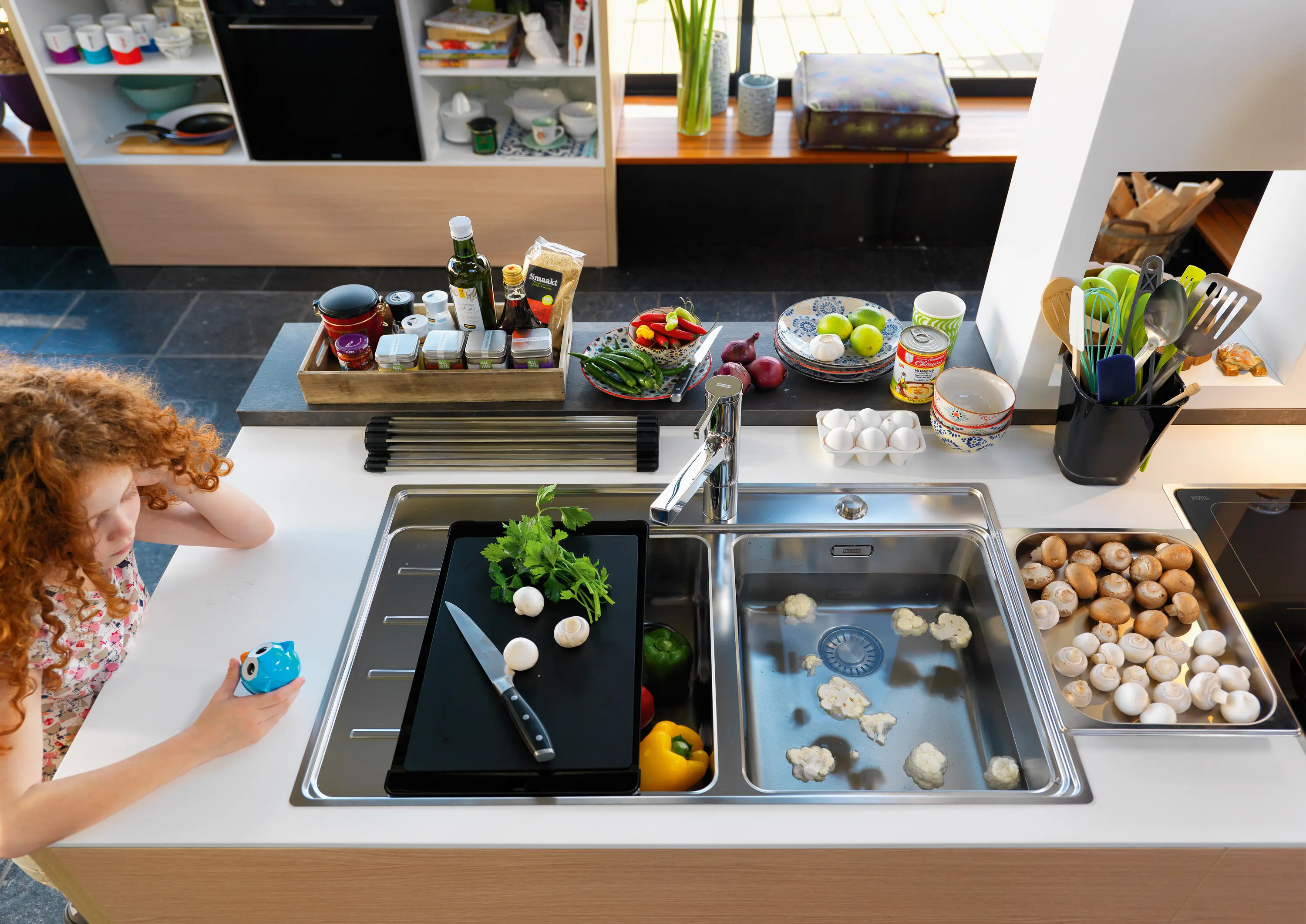 Franke Home Solutions - Frames by Franke Ofen FSO 45 FS C TFT CH XS Edelstahl, Glas champagne