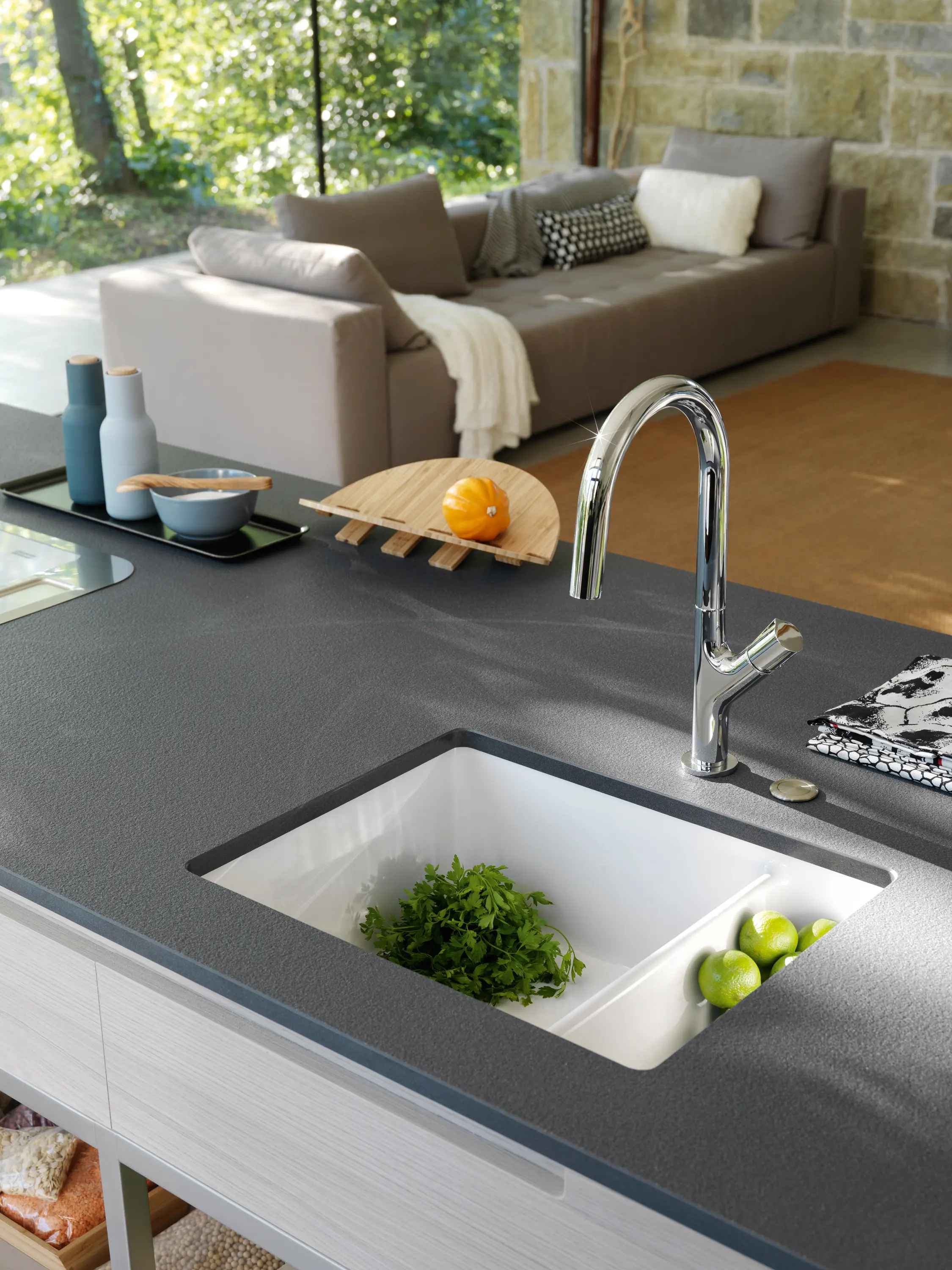 Franke Home Solutions - Kubus Sink KBK 110-50 Ceramic Cashmere