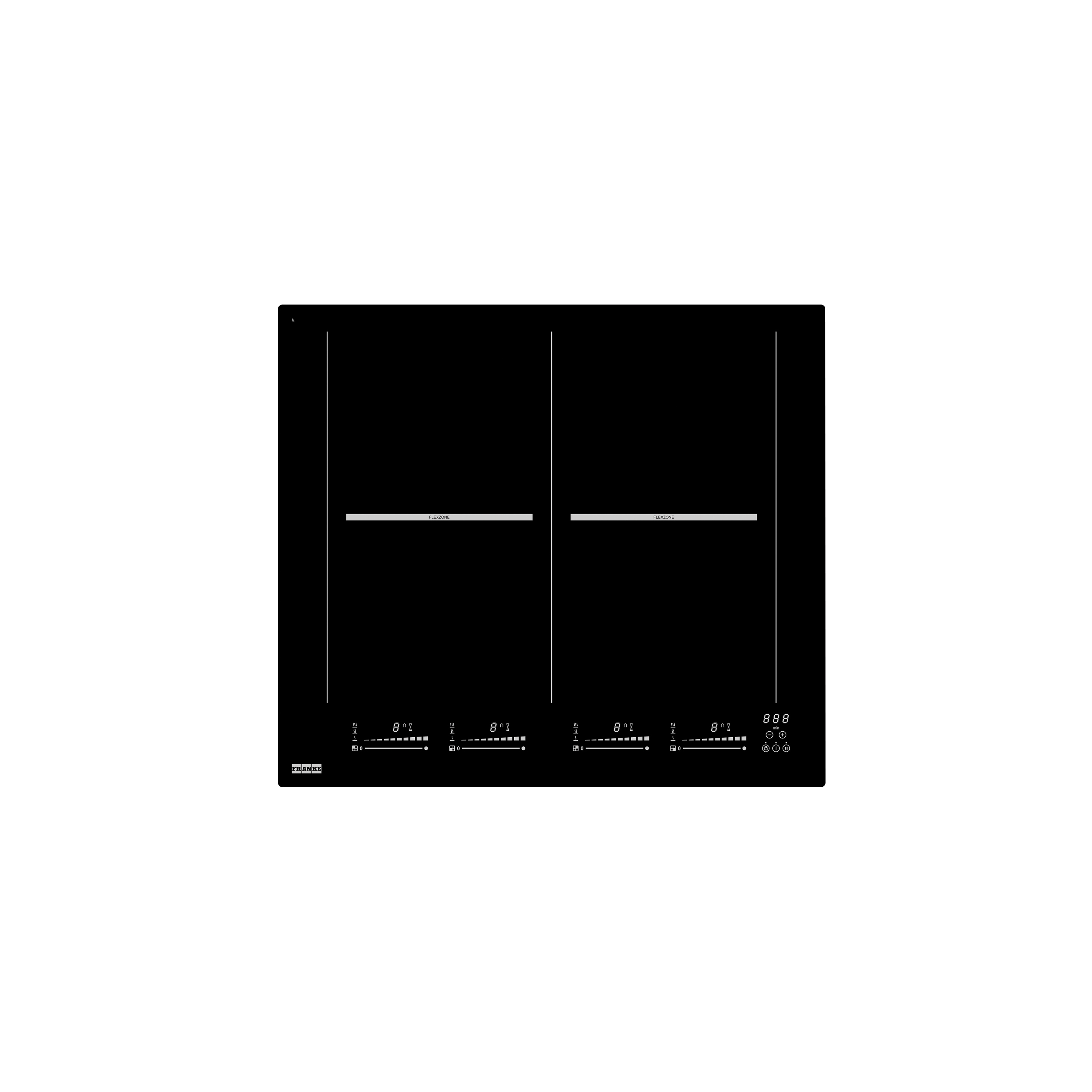 Display product Mythos Mythos Induction Hob FHMA 604 4FLEXI INT Glass Black from manufacturer Franke Home Solutions