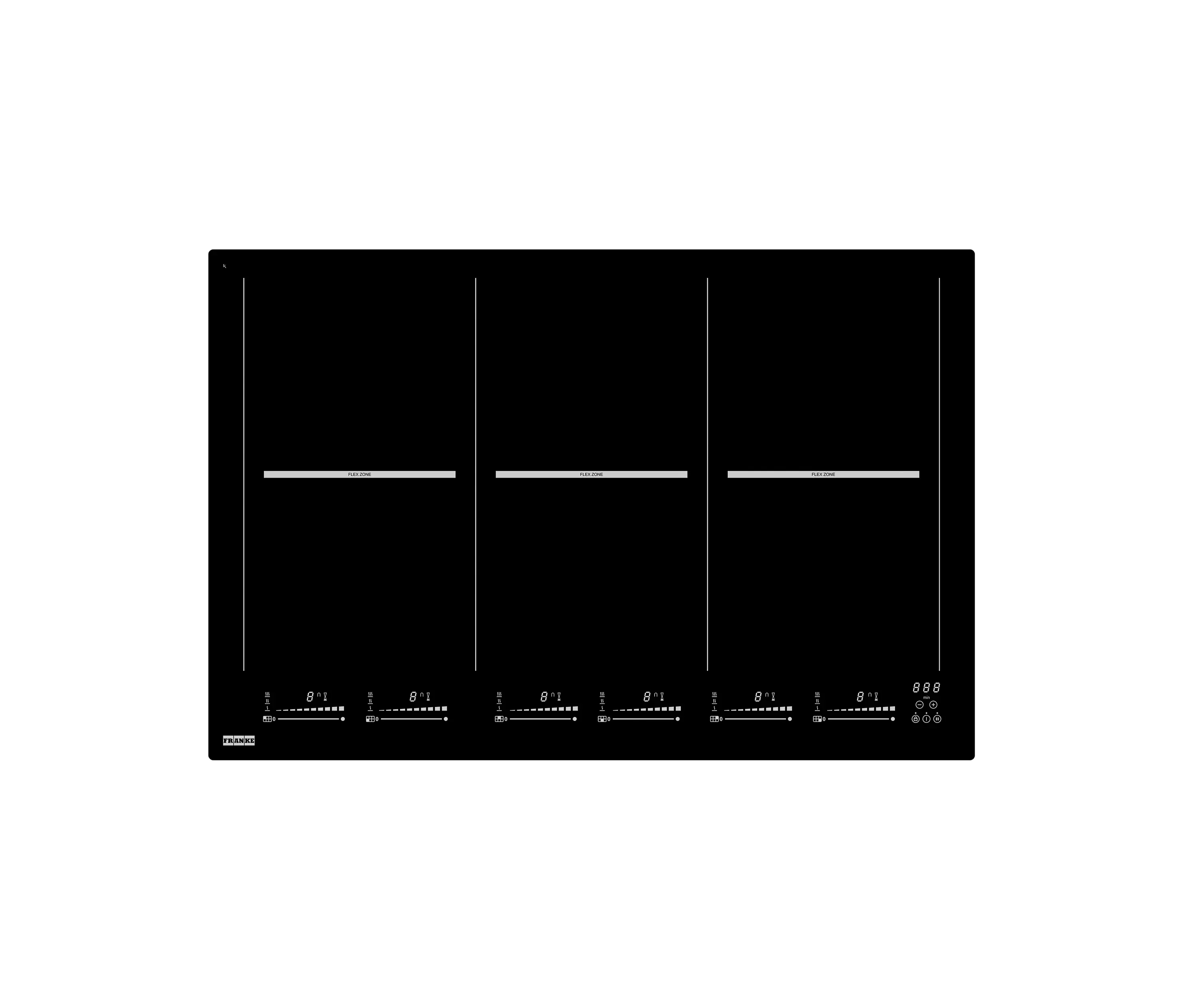Franke Home Solutions - Mythos Mythos Induction Hob FHMA 806 6FLEXI INT Glass Black